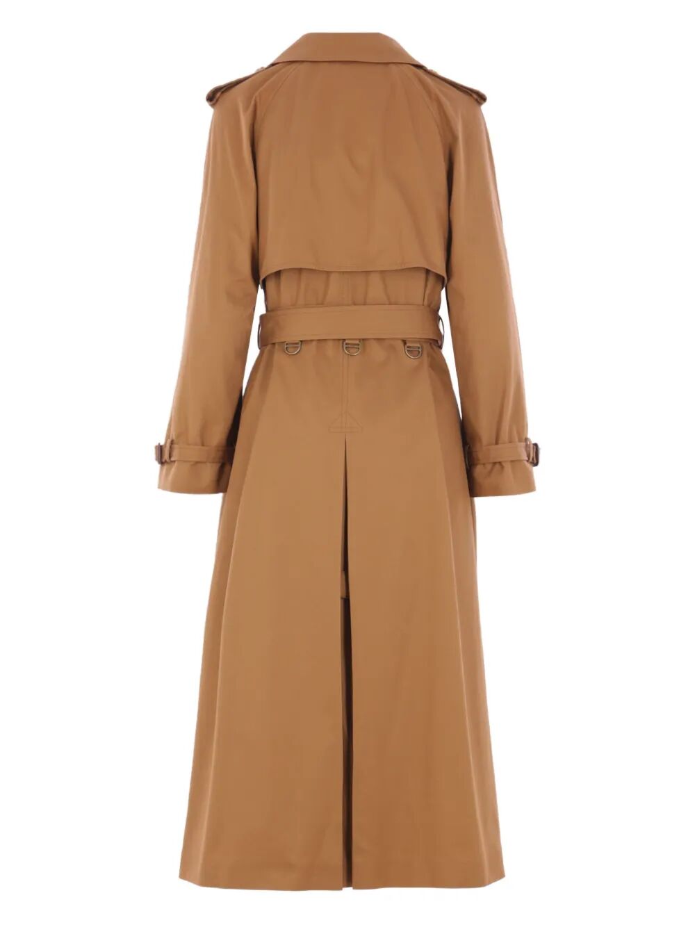 Chloe Women Cotton Gabardine Belted Long Trench Coat Luosophy