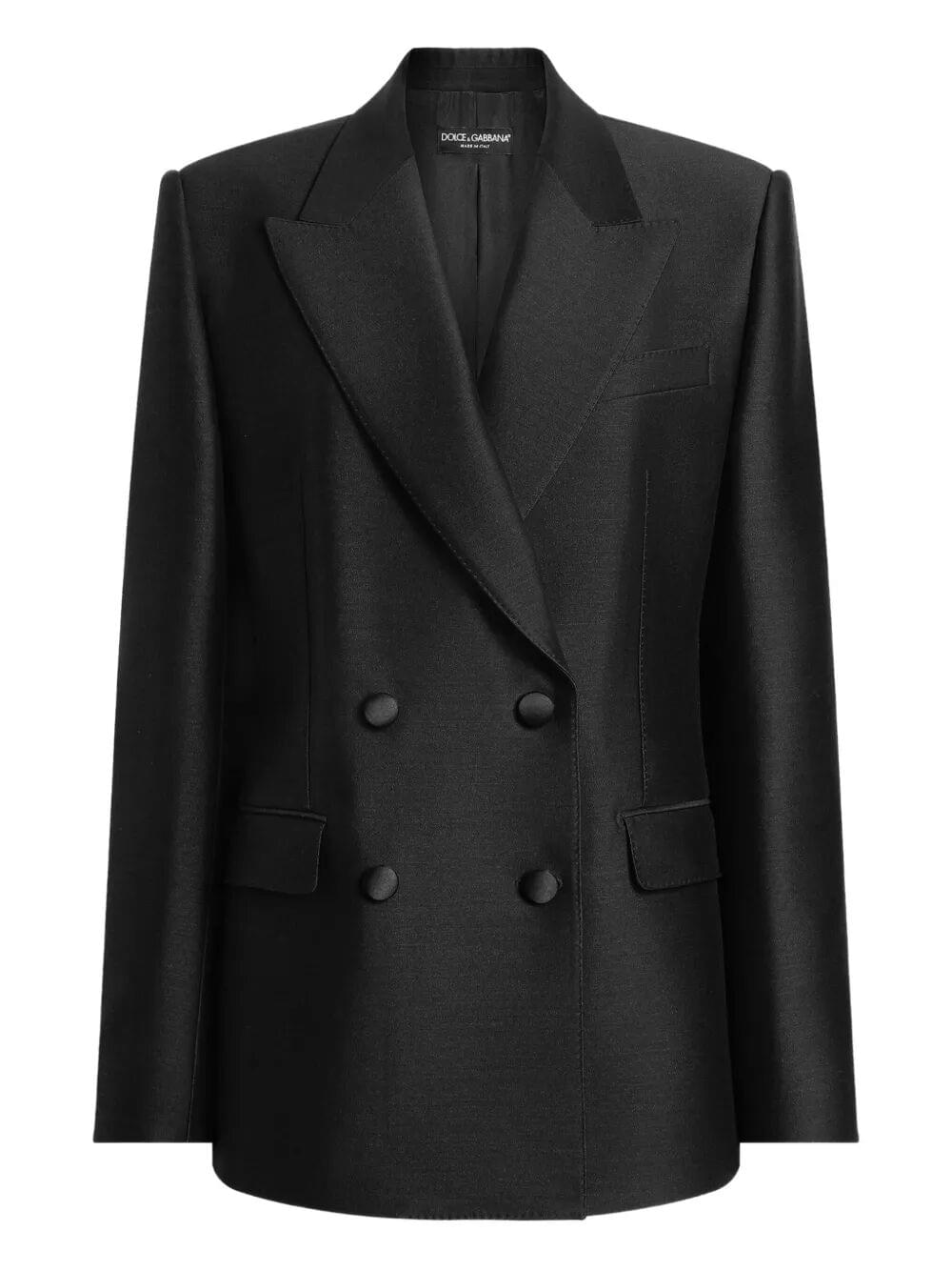 Dolce & Gabbana Women Double-Breasted Jacket In Faille Luosophy