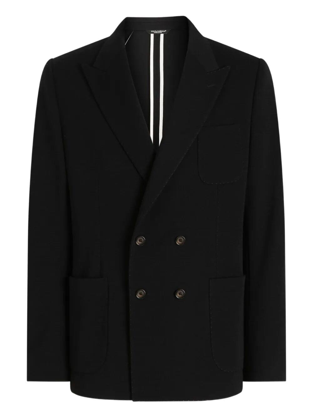 Dolce & Gabbana Men Double-Breasted Wool Blazer Luosophy