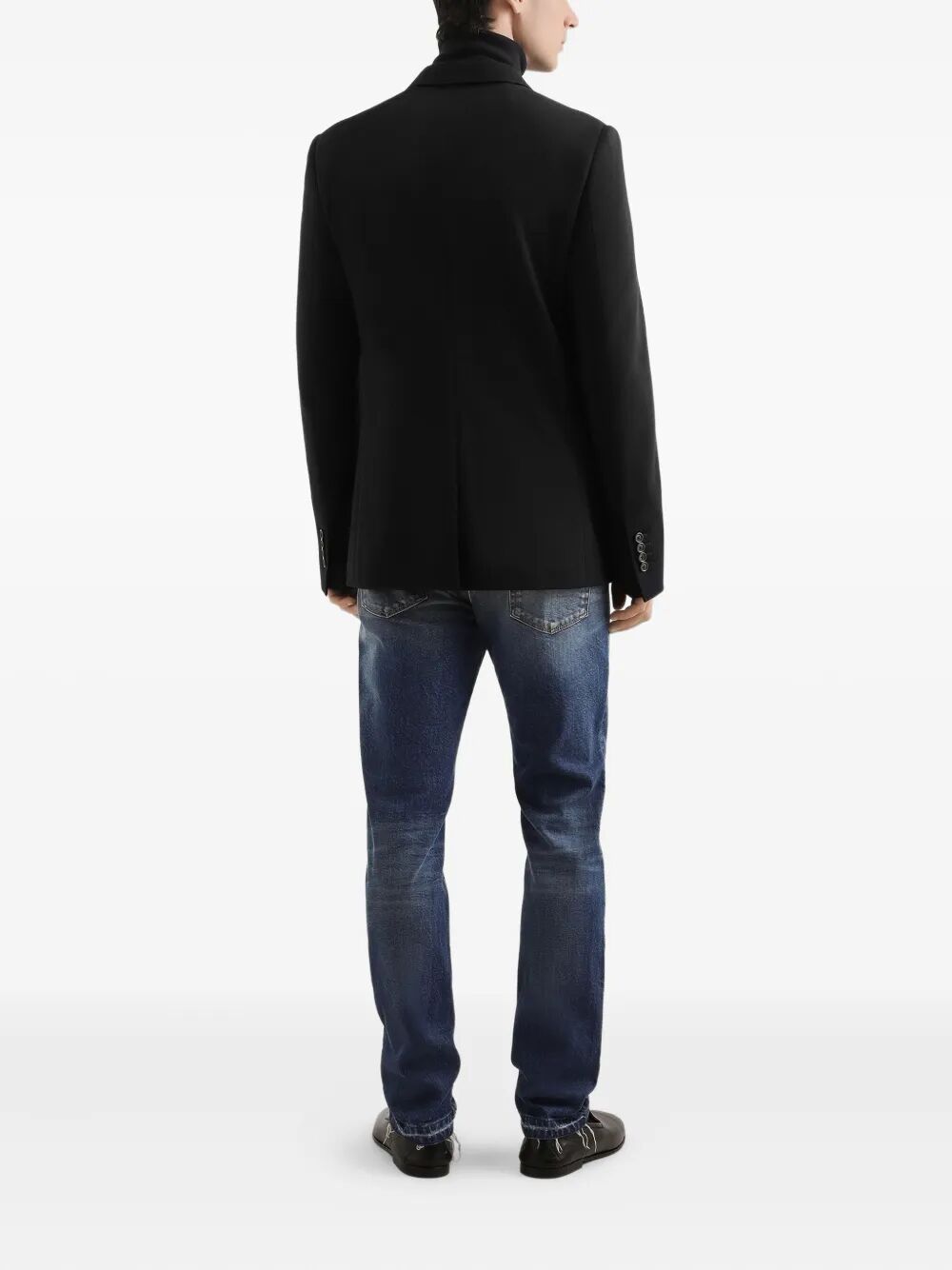 Dolce & Gabbana Men Double-Breasted Wool Blazer Luosophy