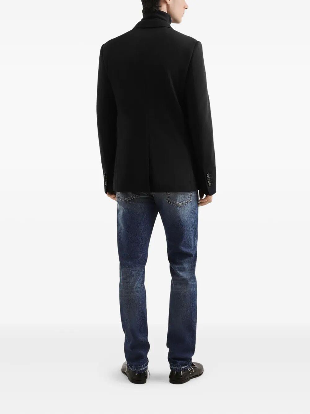 Dolce & Gabbana Men Double-Breasted Wool Blazer Luosophy