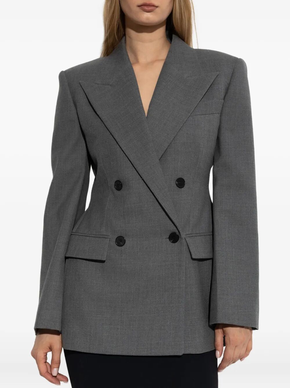 Givenchy Women Double-Breasted Wool Structured Jacket Luosophy