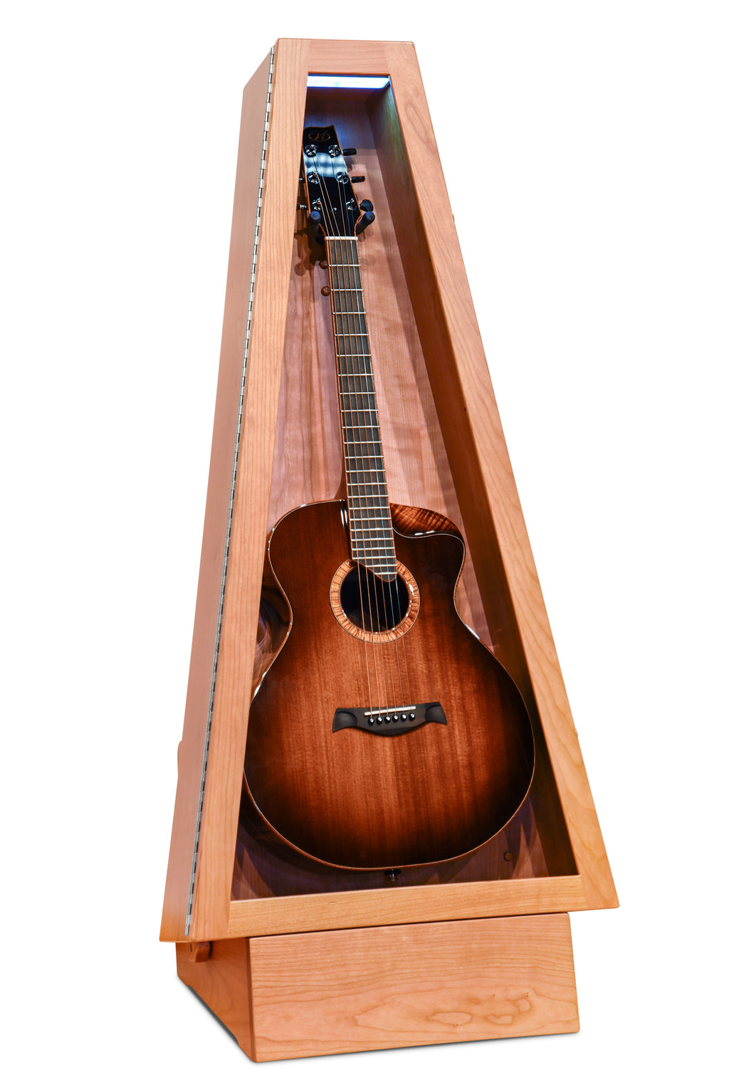 ClimaStand Triangle Humidor with Base - Cherry Acoustic Remedy Cases