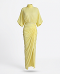 Radiant Pleated High Waist Maxi Dress Boho Brown