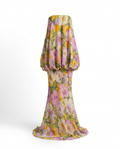 Worthy Floral Print Maxi Dress Boho Brown