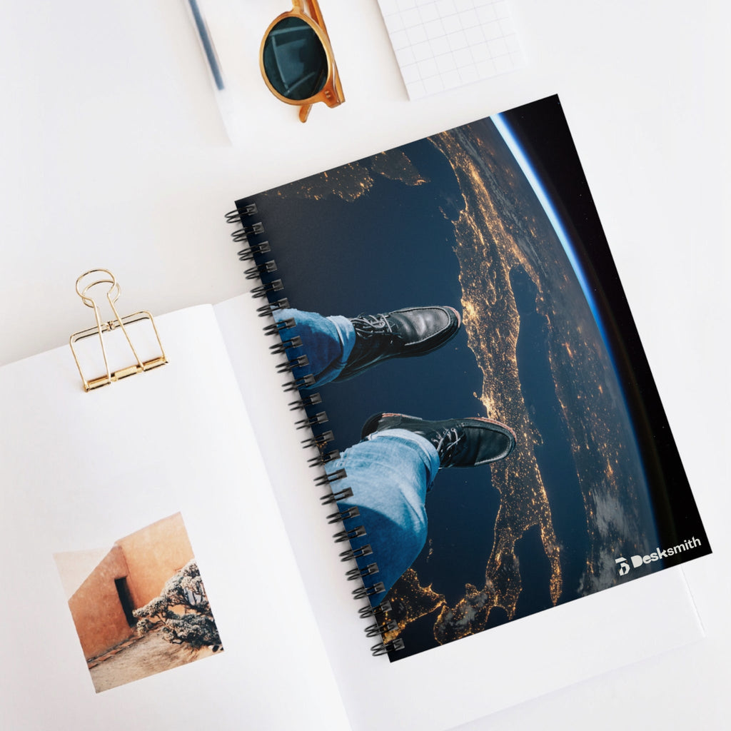 Lost In Space Spiral Notebook - Ruled Line Desksmith