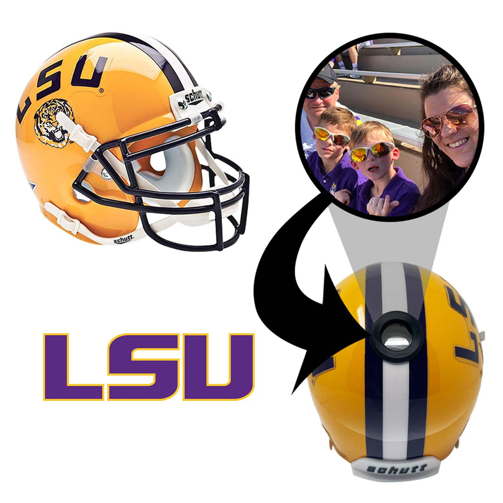 LSU Tigers College Football Collectible Mini Helmet - Picture Inside - FANZ Collectibles Fanz Collectibles