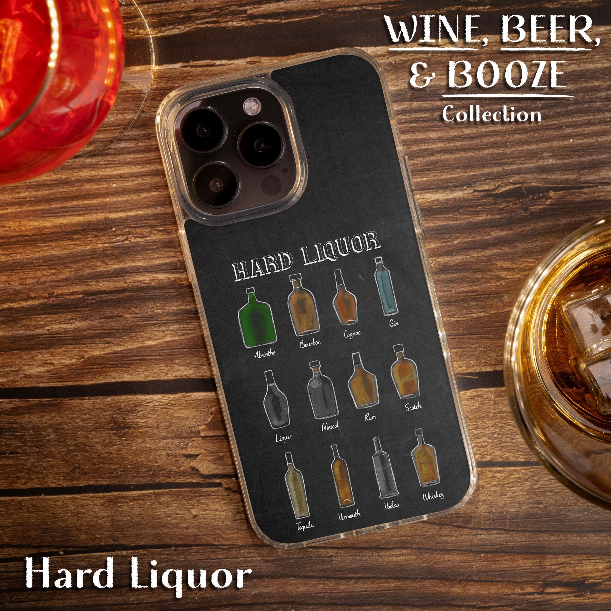 Wine, Beer, & Booze HD Apple iPhone 14 Series Mag-Safe Phone Case Affinity Bands