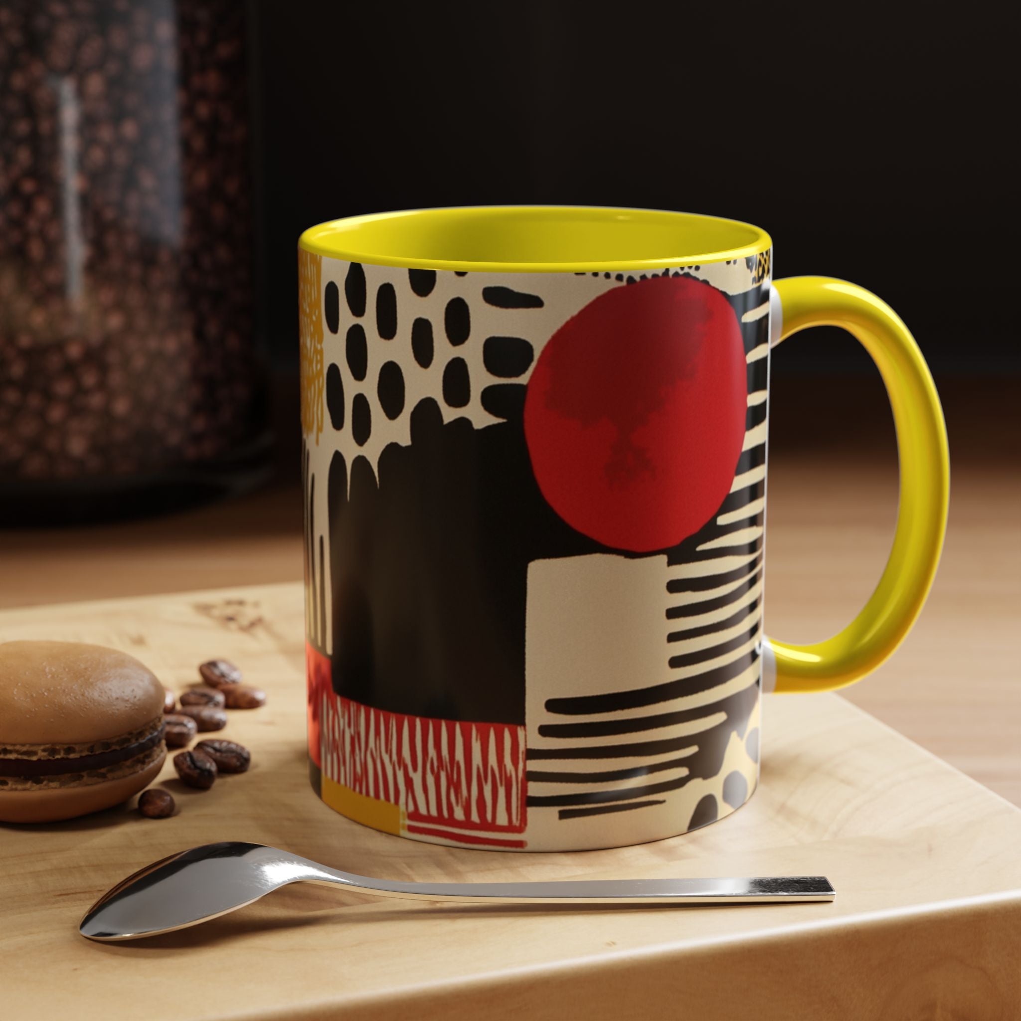 Modernist Textile Pattern Mug - 11oz Black Magic Social Club