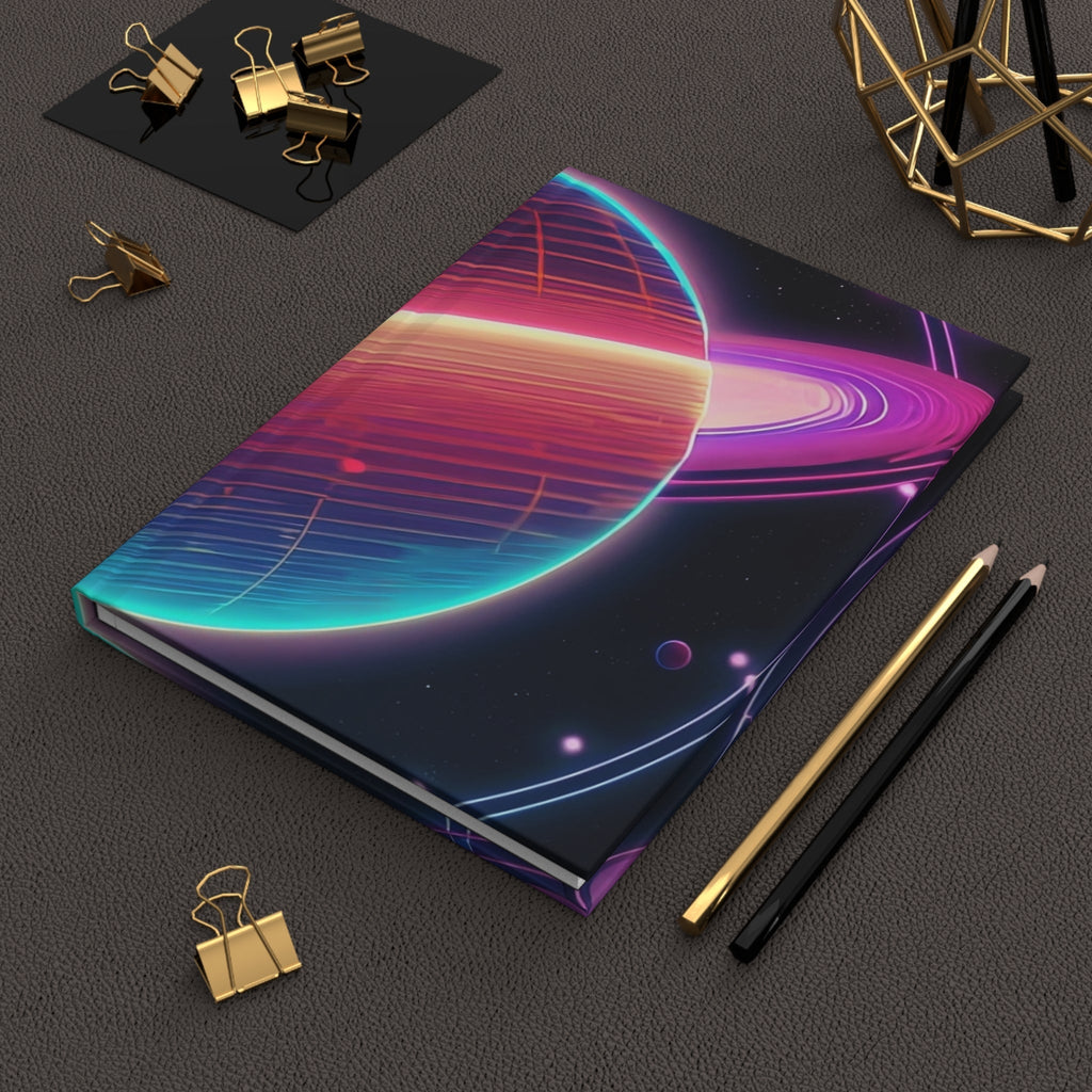 Planetary Solar System Hardcover Journal Matte- Ruled Line Desksmith