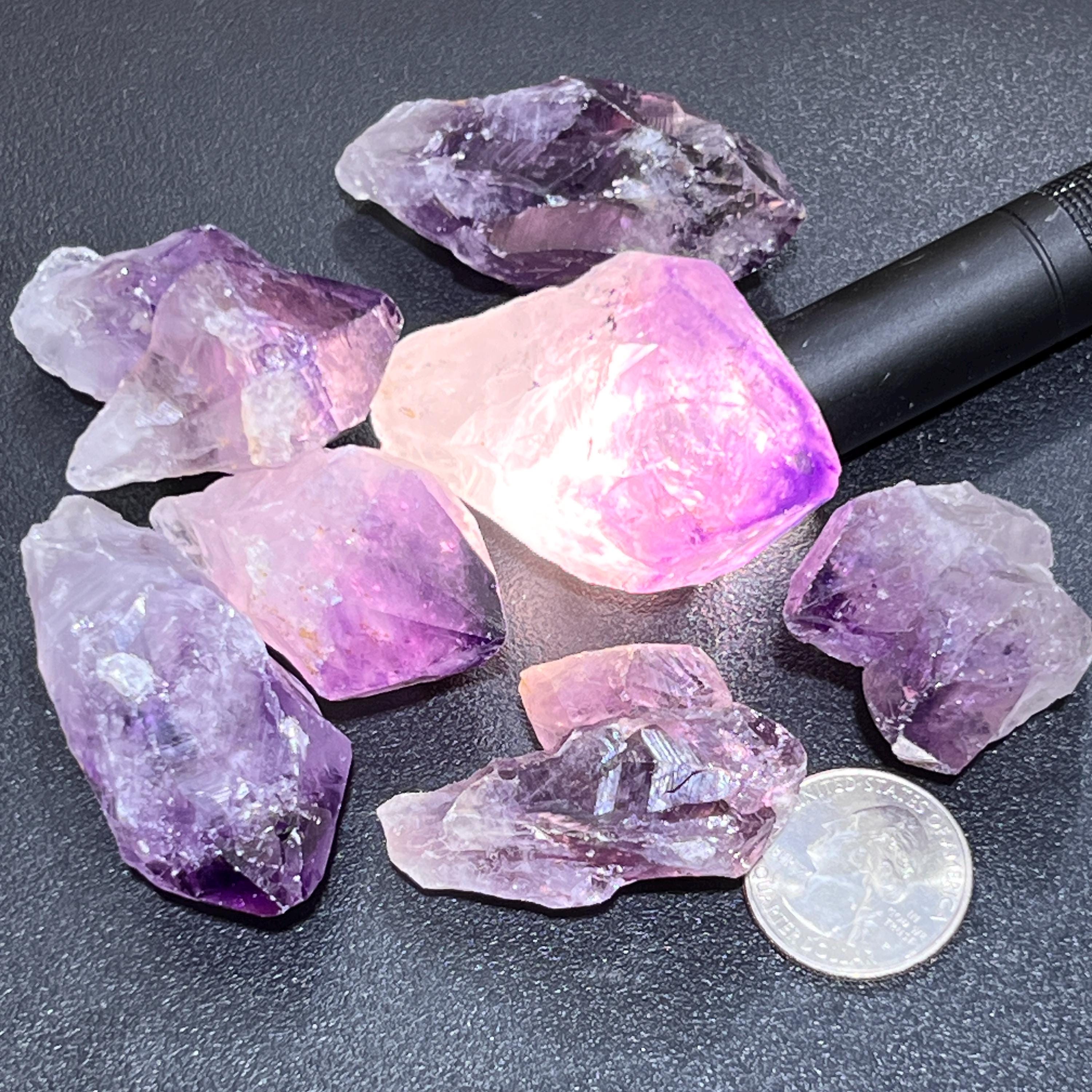 Large Purple Amethyst Crystal Points Rough Raw Amazing Crystals