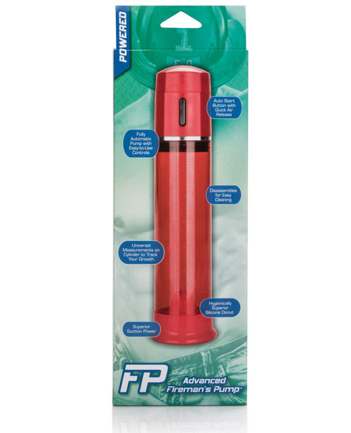 Advanced Fireman's Penis Pump - Red Adult Toy Box