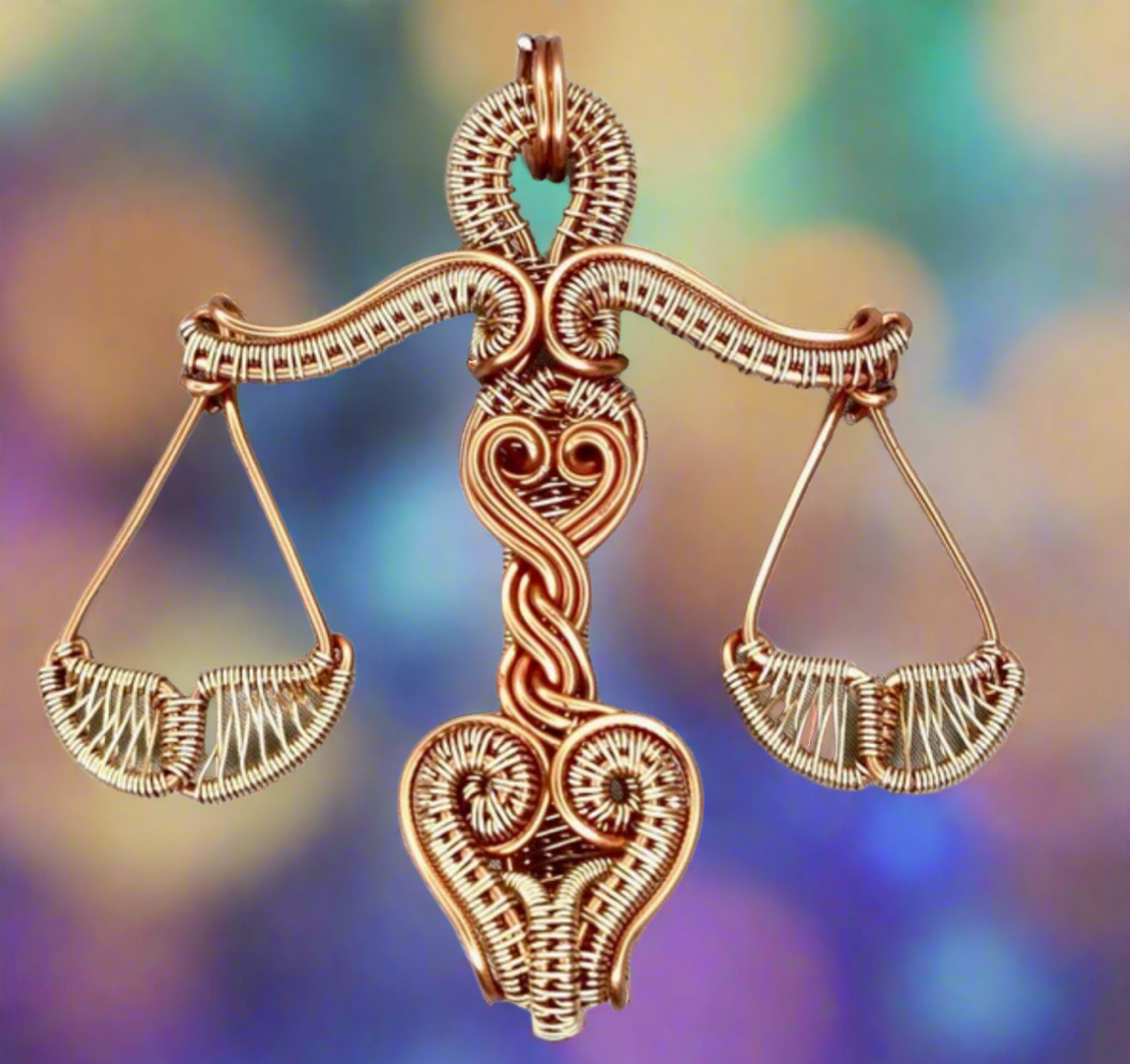 Customize Your Pure Copper Wire Wrapped Zodiac / Horoscope Sign Necklace The Vibez Shop