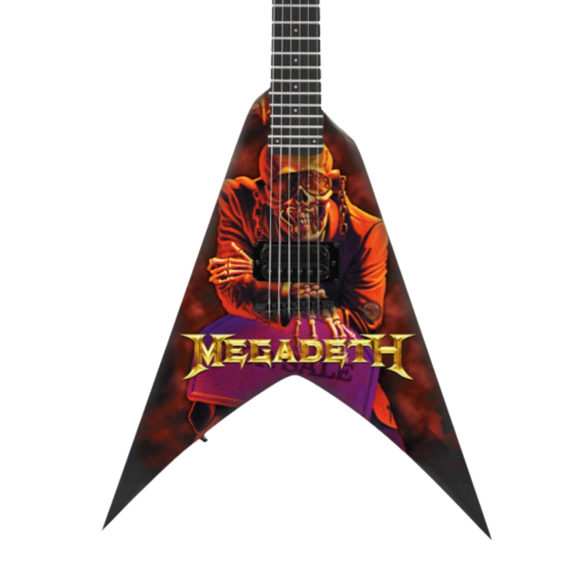 Megadeth "Peace Sells..." and "Dystopia" Collectible Miniature Guitar Set The Mini Axe