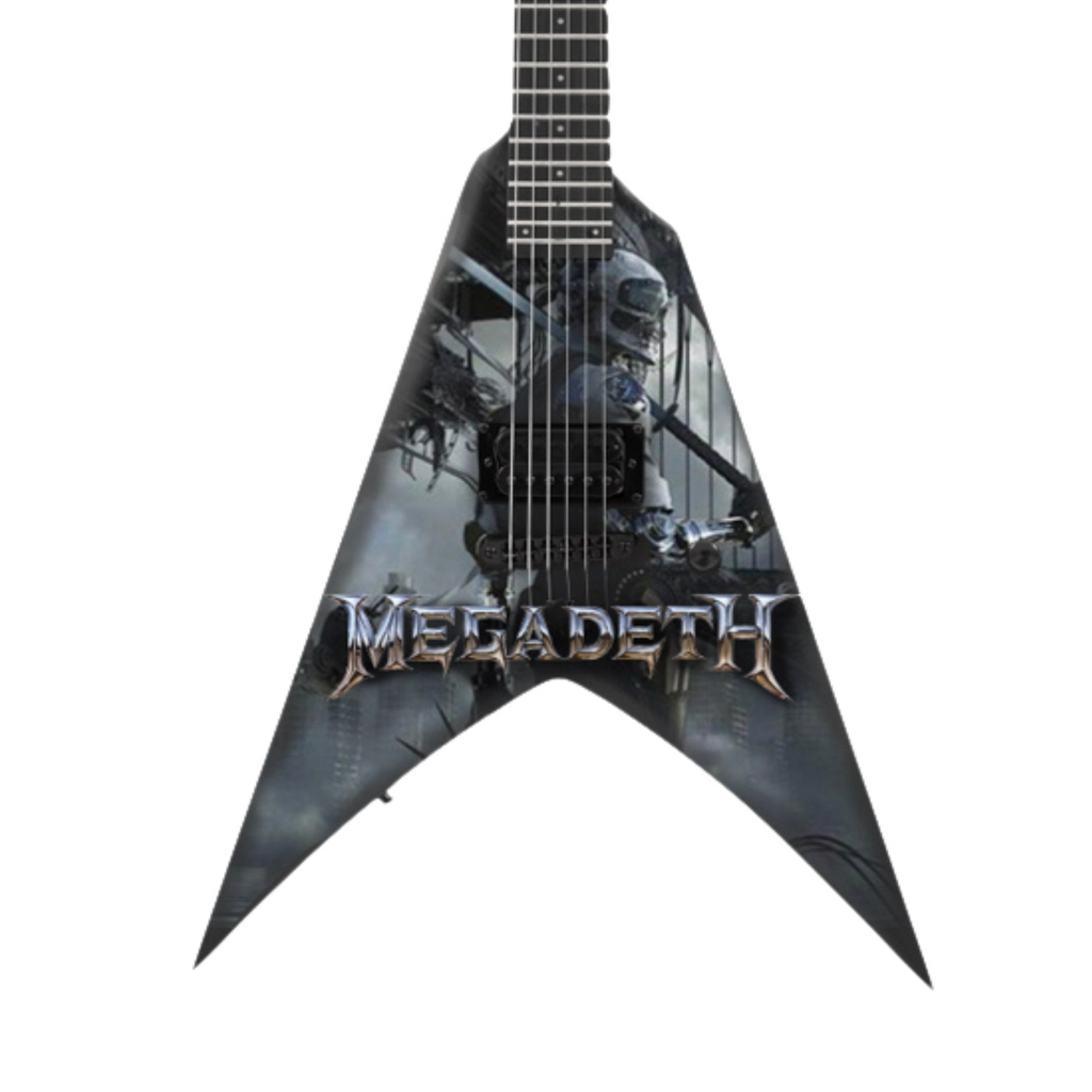 Megadeth "Peace Sells..." and "Dystopia" Collectible Miniature Guitar Set The Mini Axe