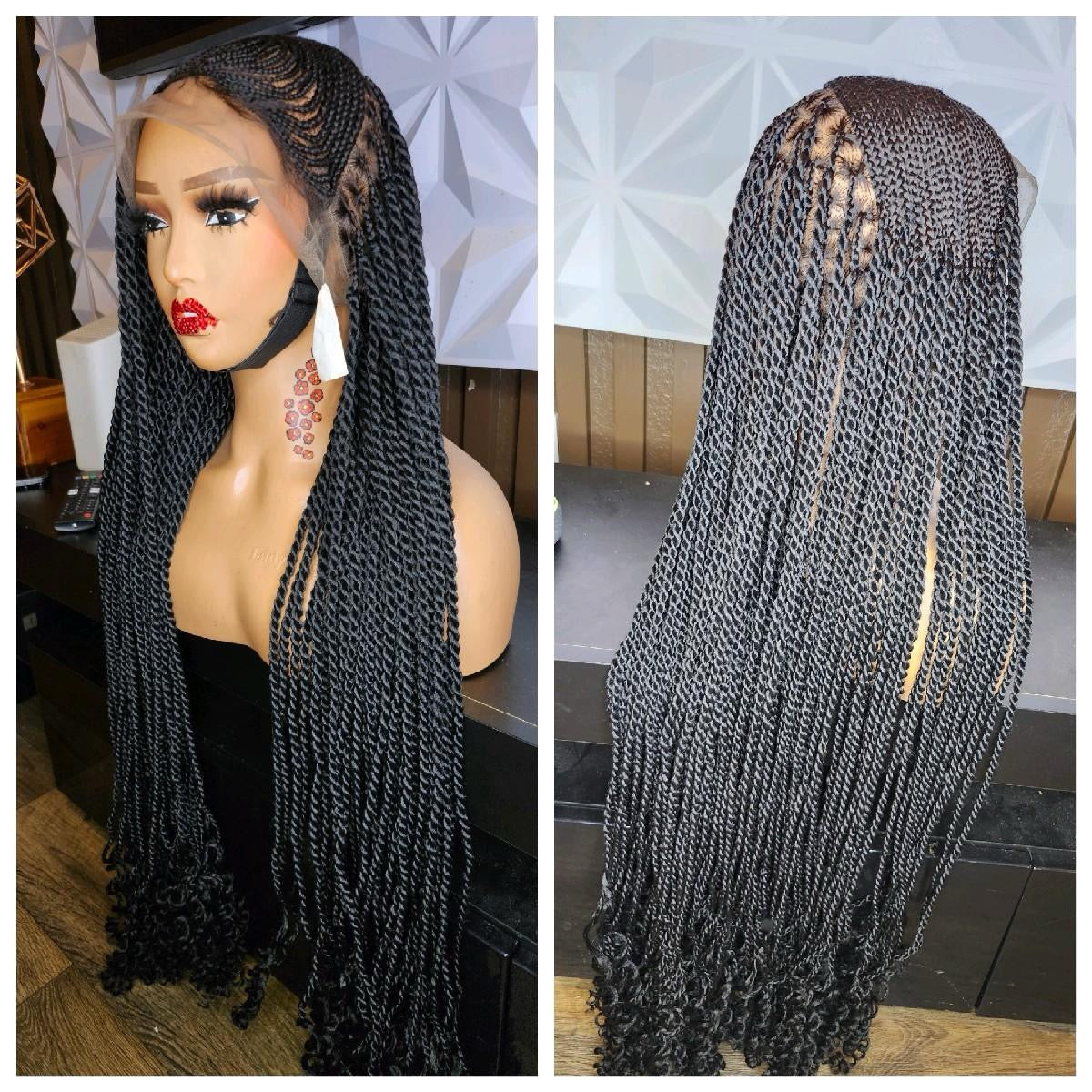Half lemonade braids twist braided wig HOL stores