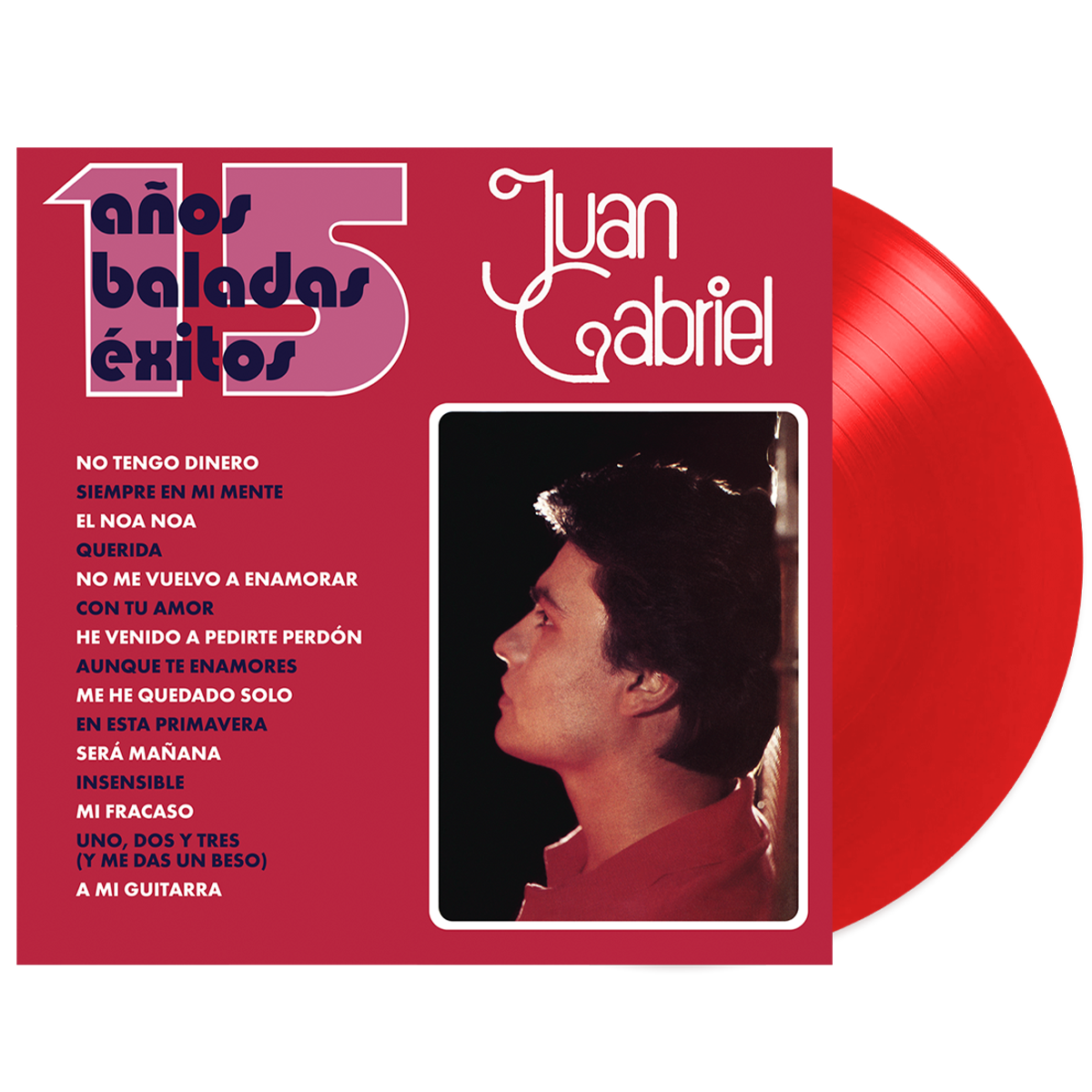 Juan Gabriel - 15 Anos Baladas Exitos Vinyl 2LP (Opaque Red) Sony Latin
