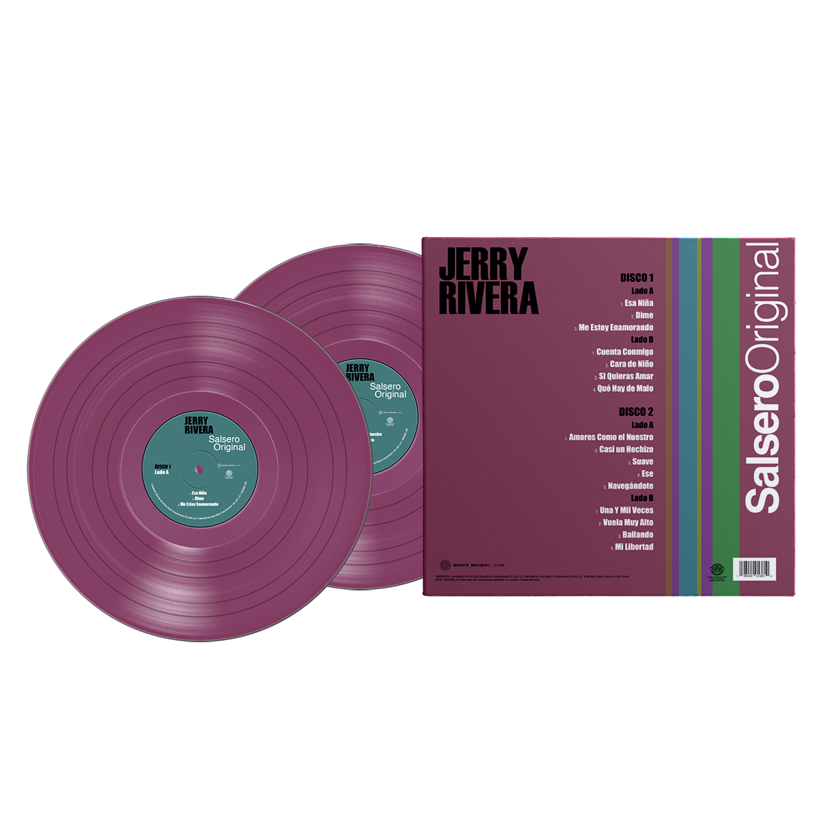 Jerry Rivera - El Bebe…..Salsero Original Orchid Vinyl 2LP Sony Latin