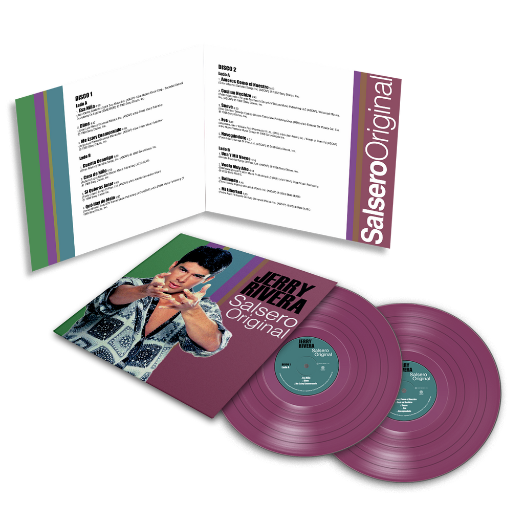 Jerry Rivera - El Bebe…..Salsero Original Orchid Vinyl 2LP Sony Latin