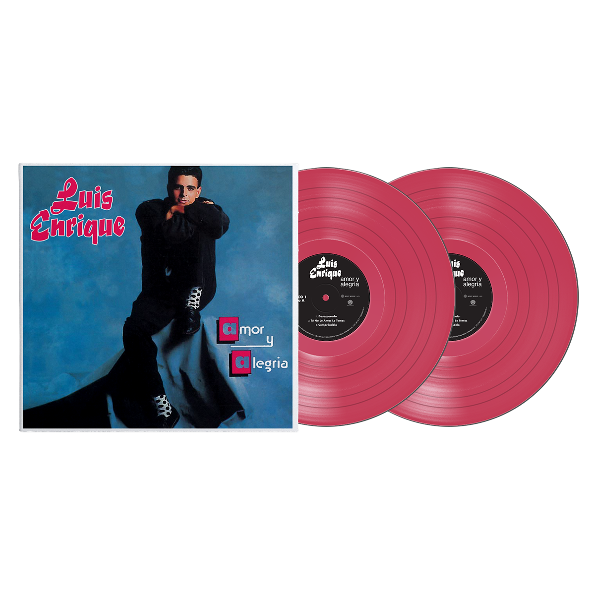 Luis Enrique - Amor Y Alegria Magenta Vinyl 2LP Sony Latin