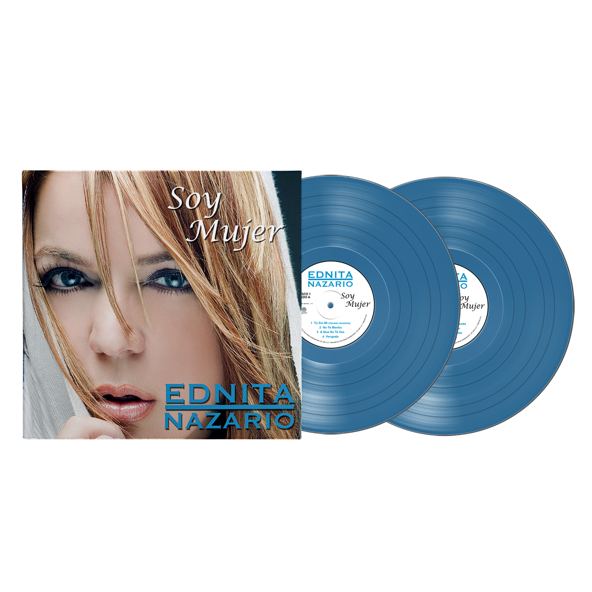 Ednita Nazario - Soy Mujer Aqua Vinyl 2LP Sony Latin