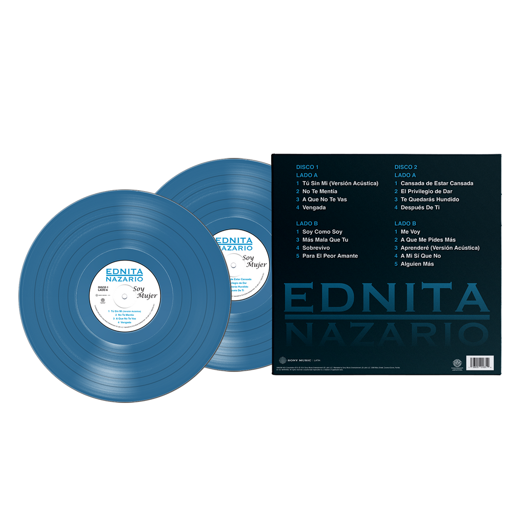 Ednita Nazario - Soy Mujer Aqua Vinyl 2LP Sony Latin