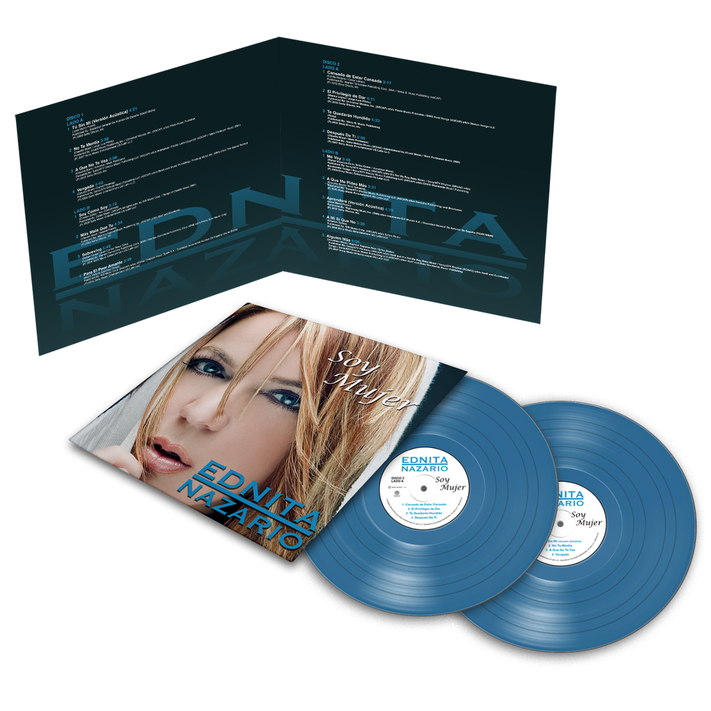 Ednita Nazario - Soy Mujer Aqua Vinyl 2LP Sony Latin
