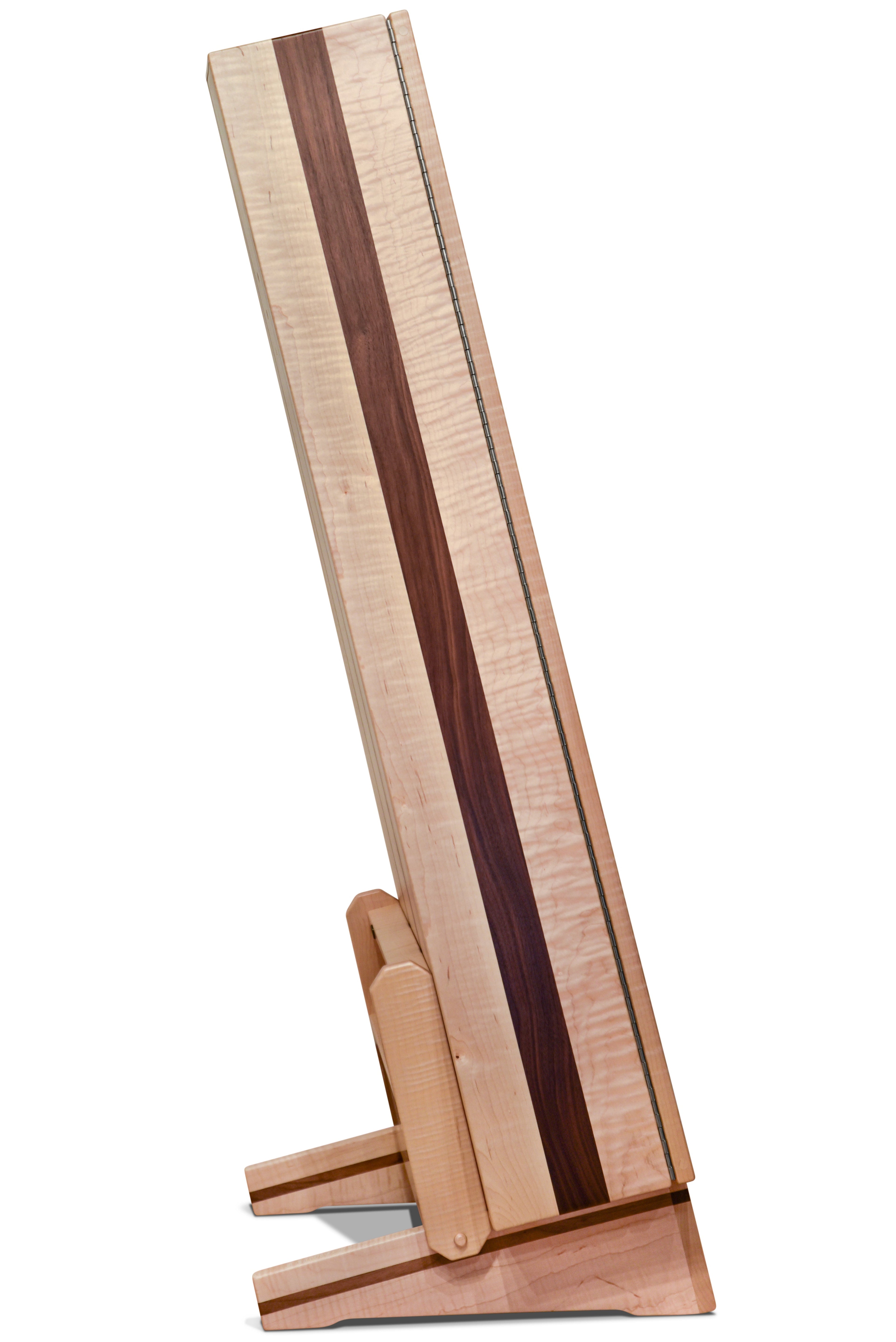 ClimaStand Triangle Humidor with Base - Flamed Maple with Walnut Acoustic Remedy Cases