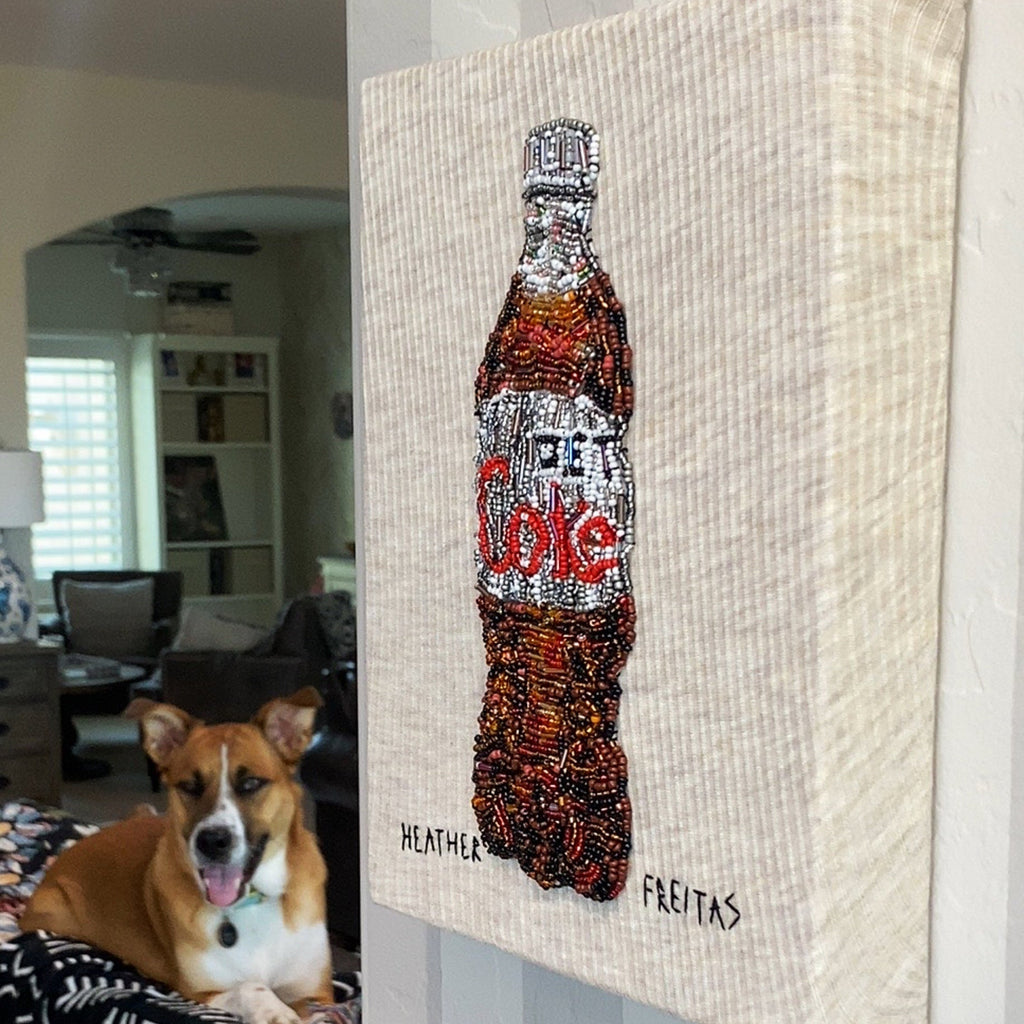 Diet Soda Beaded Artwork Heather Freitas