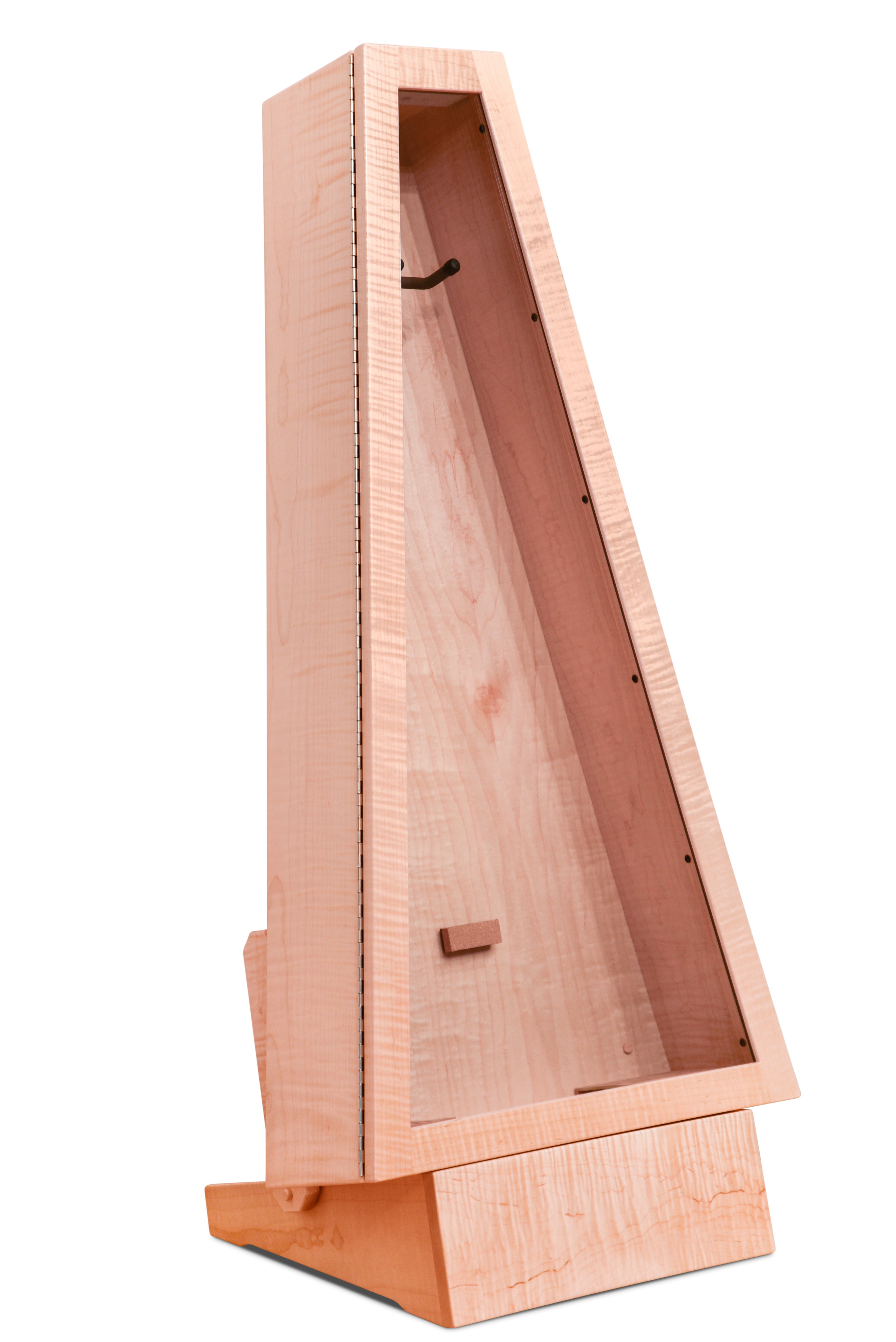 ClimaStand Triangle Humidor with Base - Flamed Maple Acoustic Remedy Cases