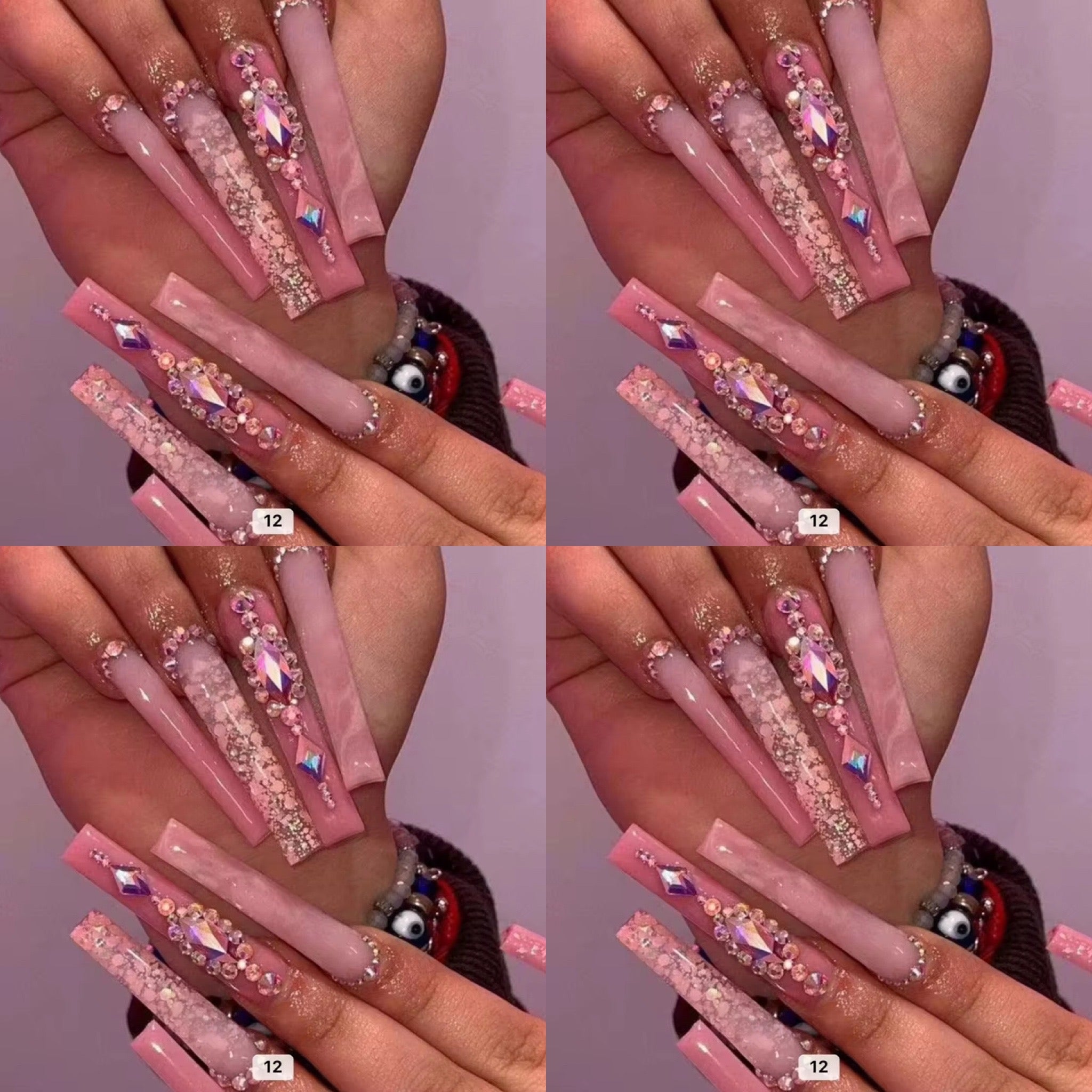 Natural tone long press on nails HOL stores