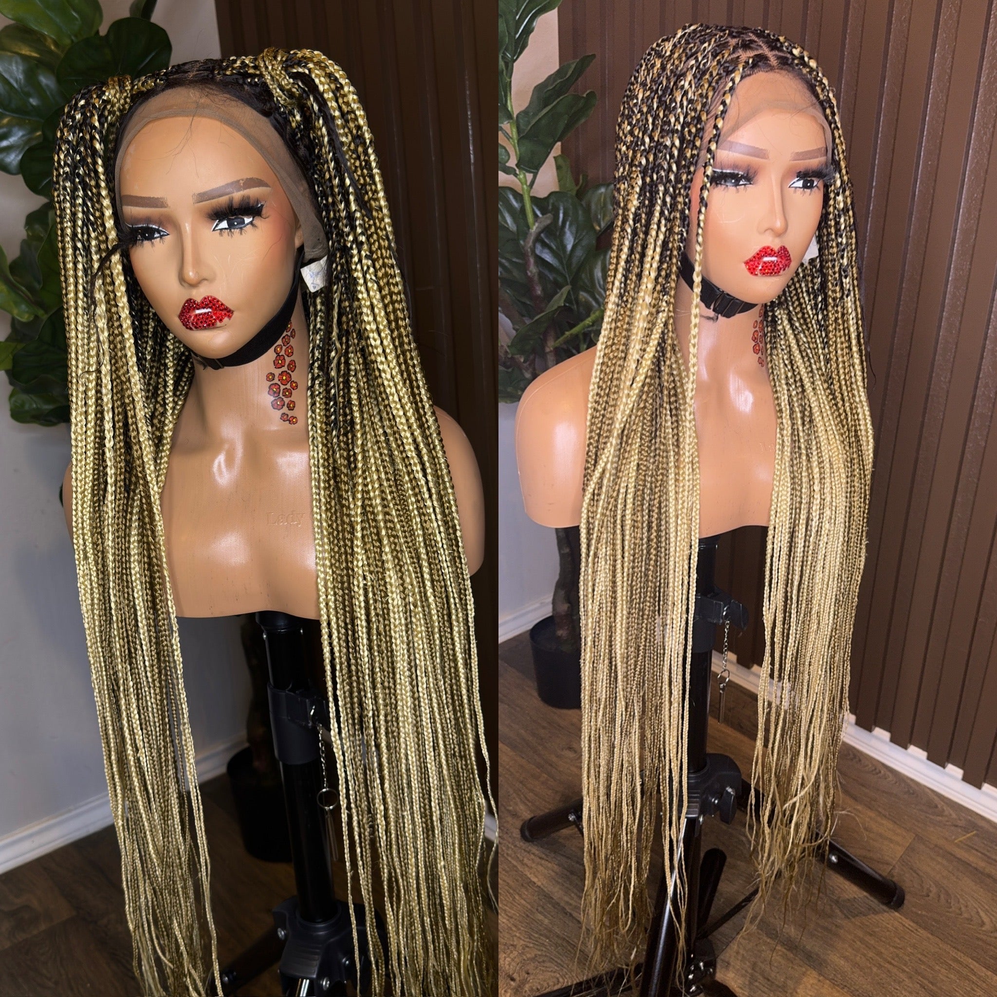 613/27 knotless braided wig mix HOL stores