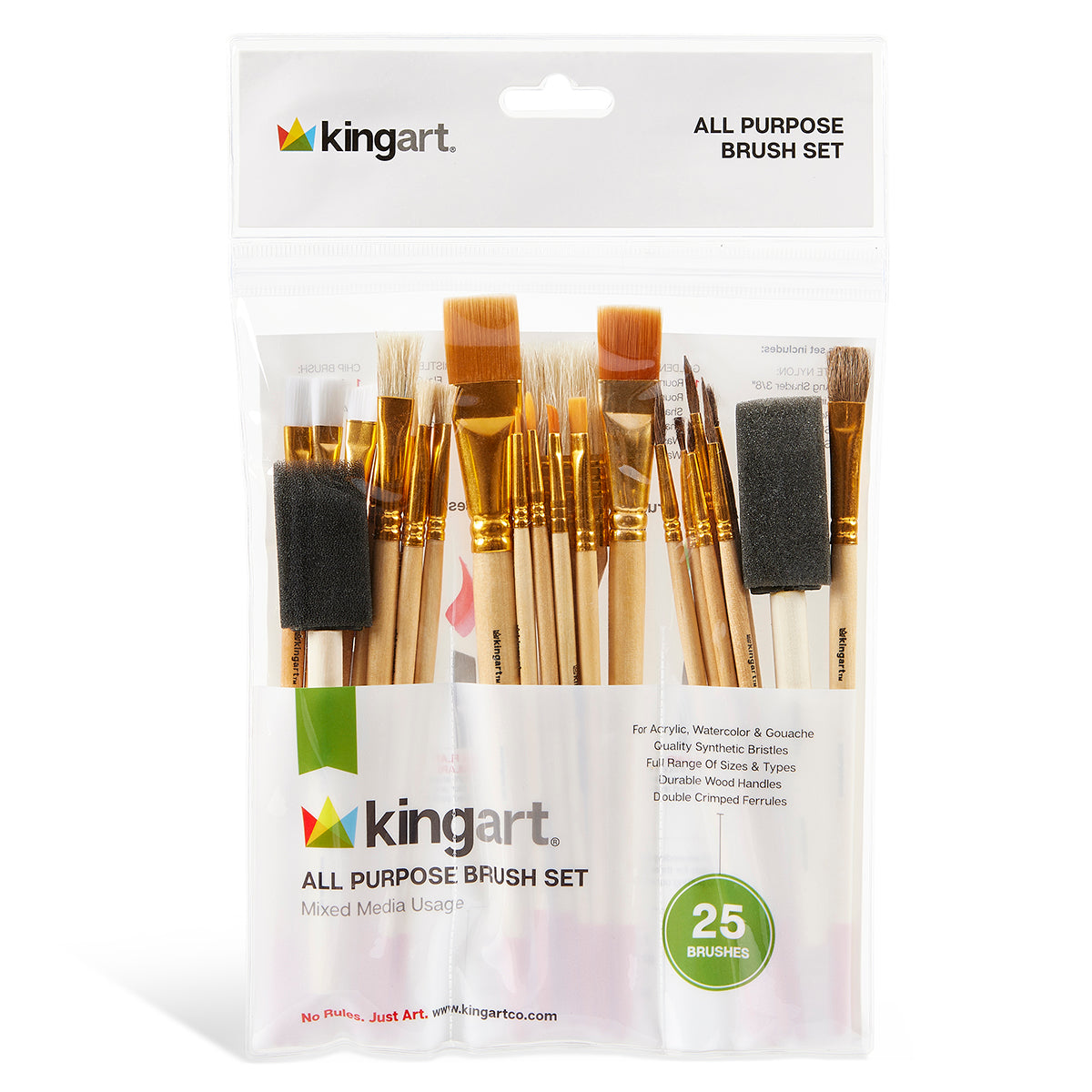 Studio Value Pack Brush Set - 25 pc KINGART