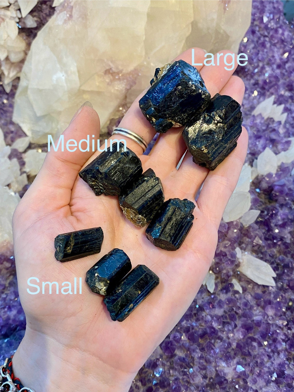 Black Tourmaline Raw Chunks Curious Muse Crystals