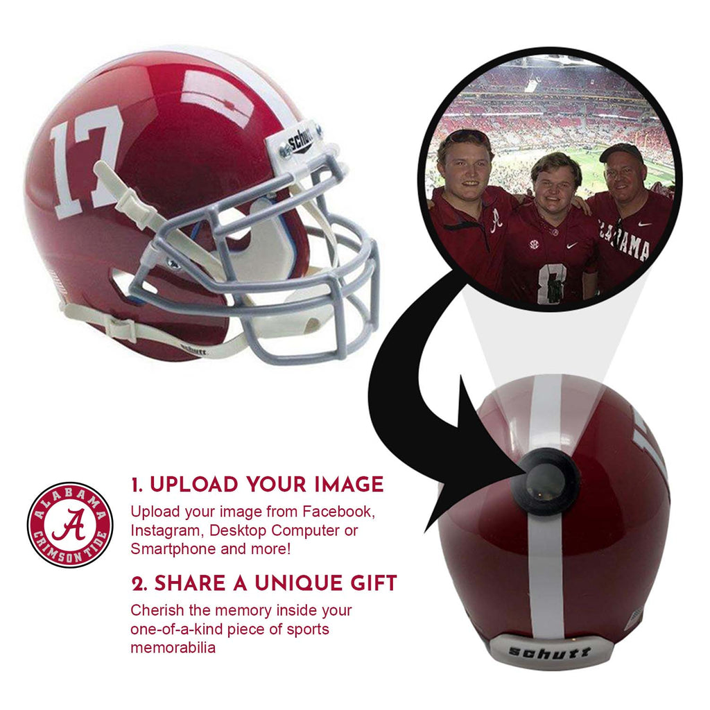Alabama Crimson Tide College Football Collectible Mini Helmet - Picture Inside - FANZ Collectibles Fanz Collectibles