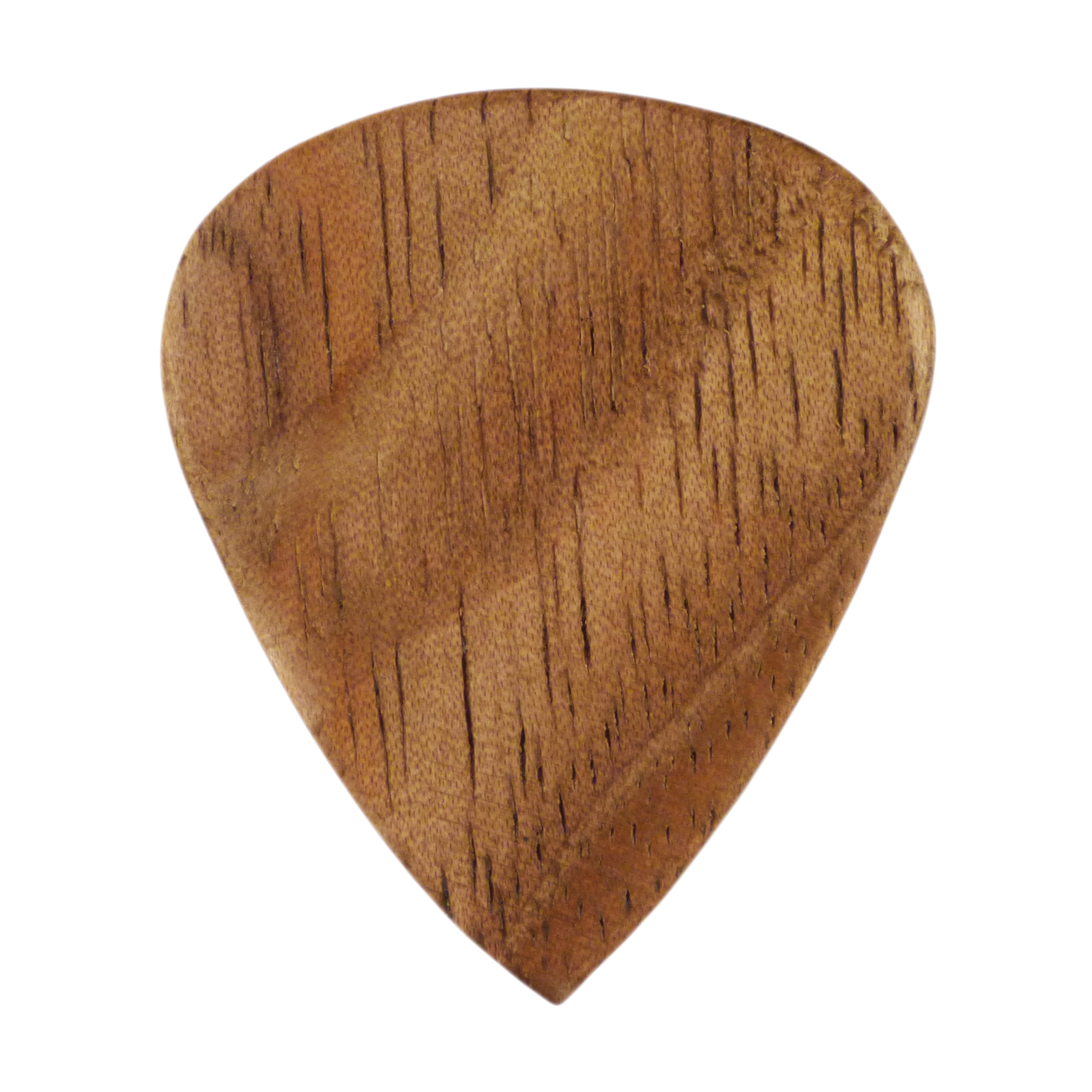 Walnut Wood Guitar Or Bass Pick - 3.0 mm Ultra Heavy Gauge - 351 Groove Shape - Natural Finish Handmade Specialty Exotic Plectrum Exotic Plectrums