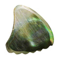 Black Abalone Shell Guitar Or Bass Pick - 2.0 mm - 390 Wedge Shark Fin Shape - Handmade Specialty Exotic Luxury Plectrum Exotic Plectrums