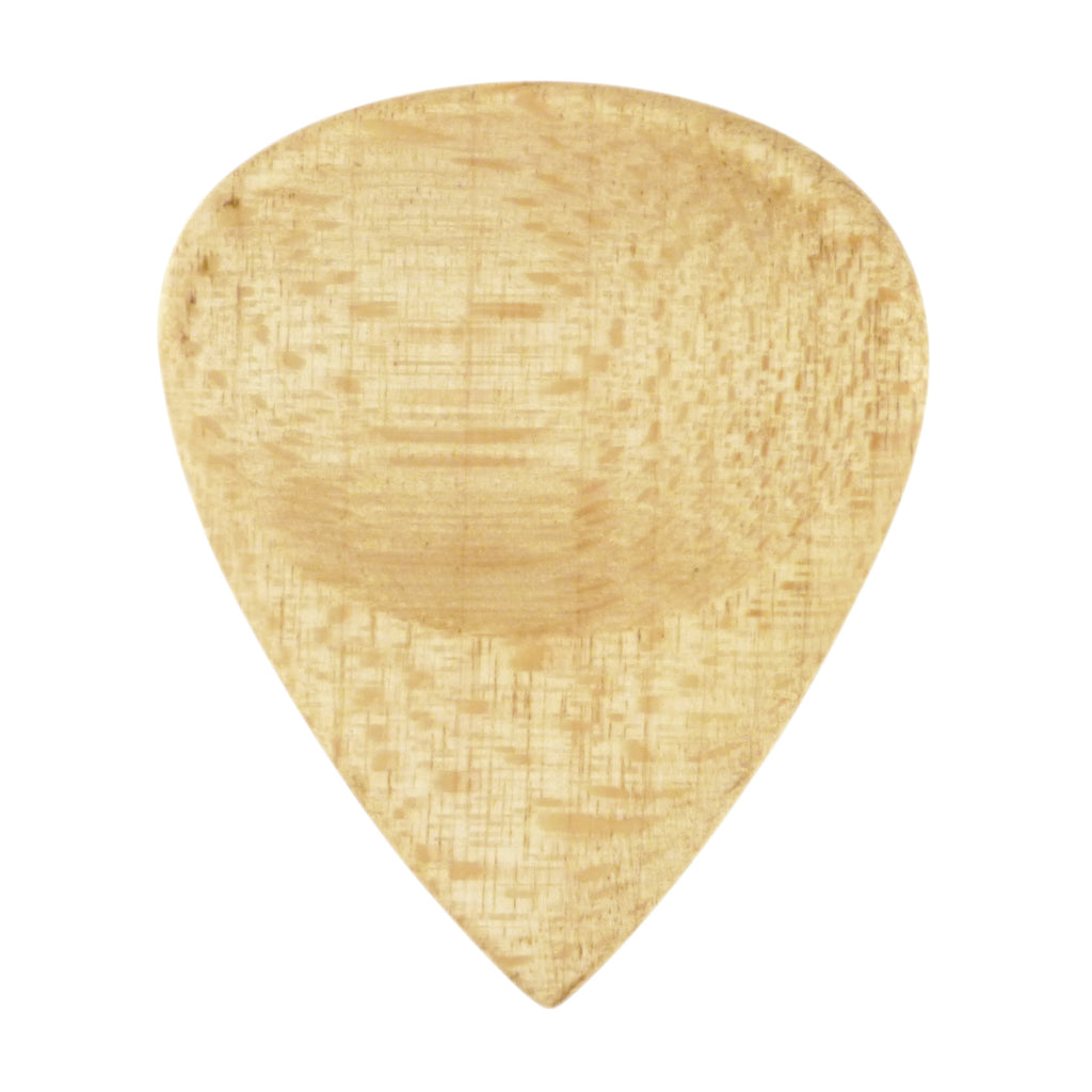 Maple Wood Guitar Or Bass Pick - 3.0 mm Ultra Heavy Gauge - 351 Groove Shape - Natural Finish Handmade Specialty Exotic Plectrum Exotic Plectrums