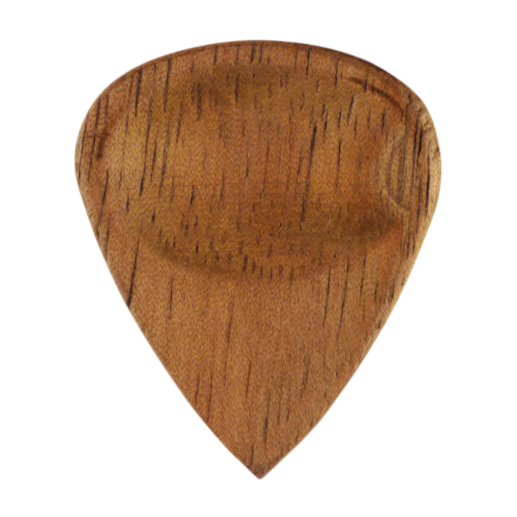 Walnut Wood Guitar Or Bass Pick - 3.0 mm Ultra Heavy Gauge - 351 Groove Shape - Natural Finish Handmade Specialty Exotic Plectrum Exotic Plectrums