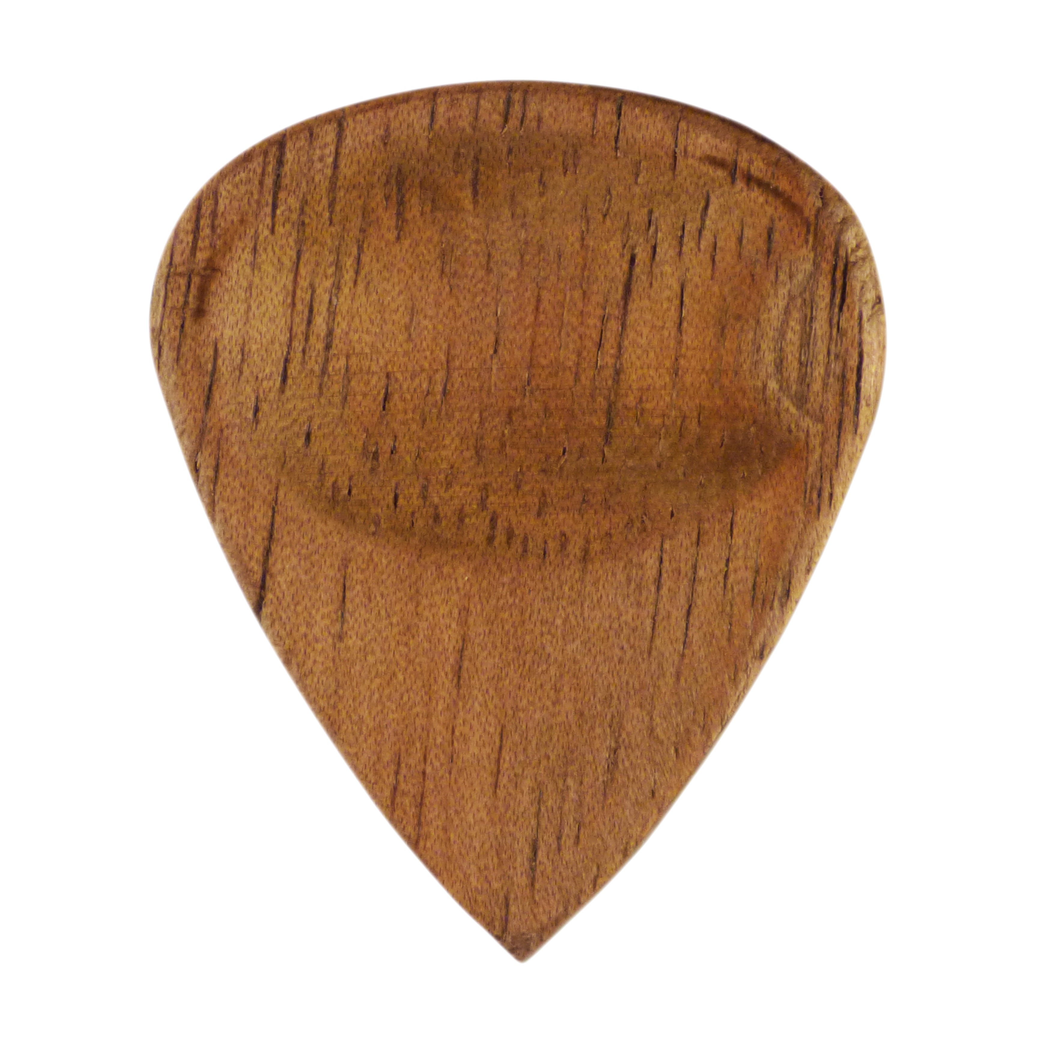 Walnut Wood Guitar Or Bass Pick - 3.0 mm Ultra Heavy Gauge - 351 Groove Shape - Natural Finish Handmade Specialty Exotic Plectrum Exotic Plectrums