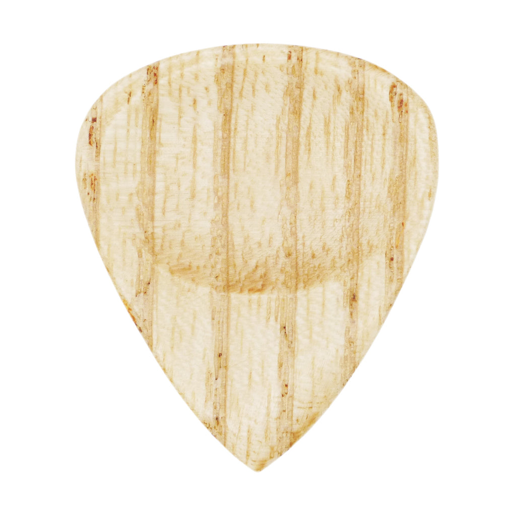 Ash Wood Guitar Or Bass Pick - 3.0 mm Ultra Heavy Gauge - 351 Groove Shape - Natural Finish Handmade Specialty Exotic Plectrum Exotic Plectrums