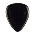 Black Obsidian Volcanic Glass Stone Guitar Pick - 3.0 mm Ultra Heavy Gauge - 351 Shape - Specialty Handmade Exotic Plectrum Exotic Plectrums
