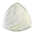 White Abalone Shell Guitar Or Bass Pick - 2.0 mm - 346 Wedge Triangle Shape - Handmade Specialty Exotic Luxury Plectrum Exotic Plectrums