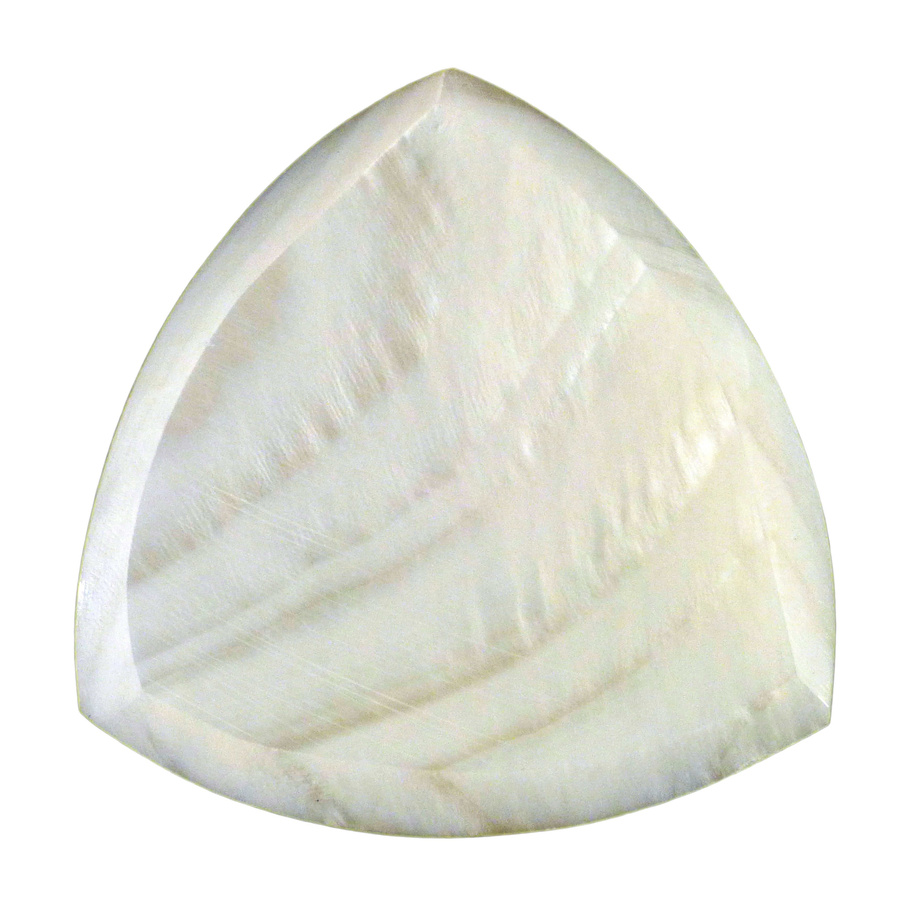 White Abalone Shell Guitar Or Bass Pick - 2.0 mm - 346 Wedge Triangle Shape - Handmade Specialty Exotic Luxury Plectrum Exotic Plectrums