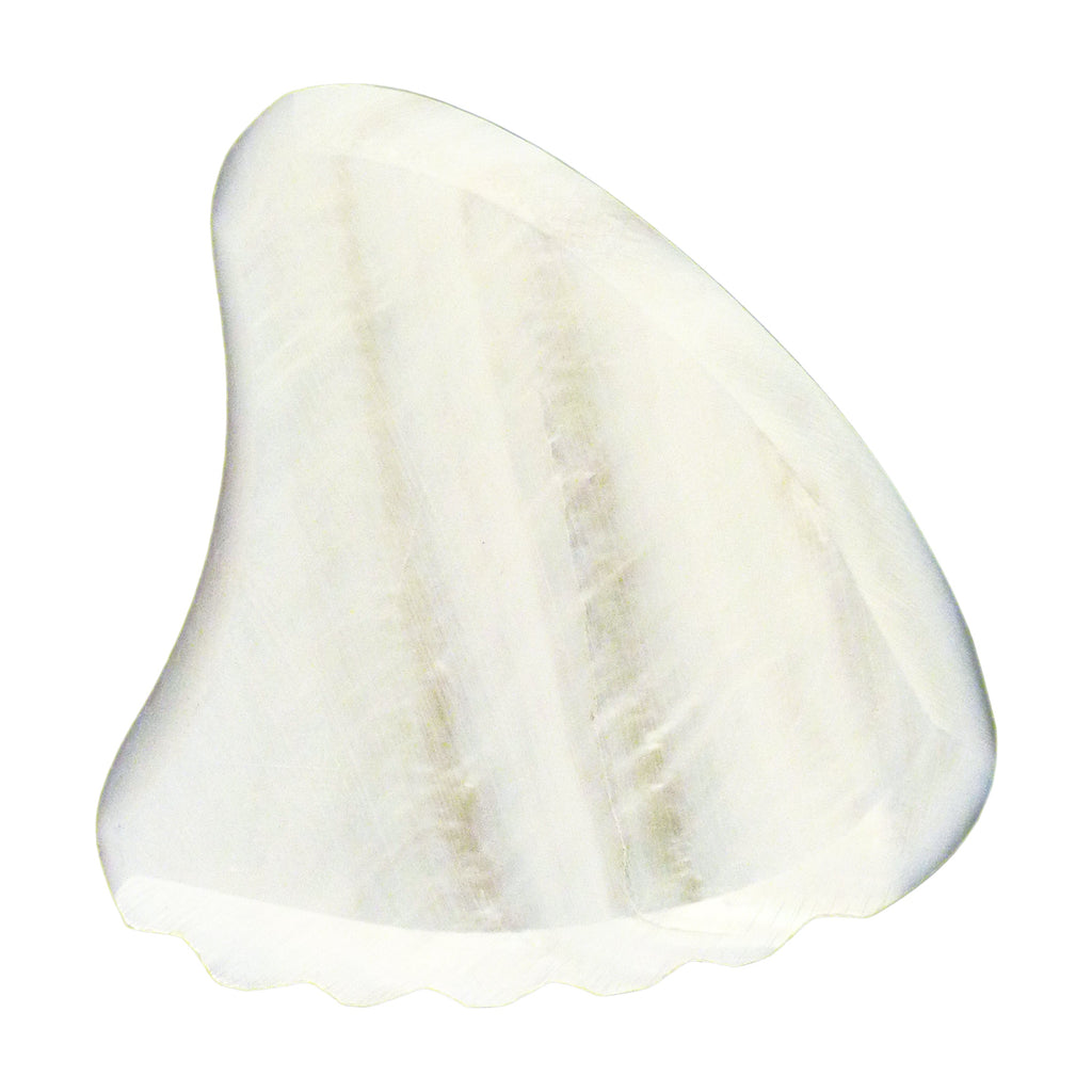 White Abalone Shell Guitar Or Bass Pick - 2.0 mm - 390 Wedge Shark Fin Shape - Handmade Specialty Exotic Luxury Plectrum Exotic Plectrums