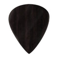 Ebony Wood Guitar Or Bass Pick - 3.0 mm Ultra Heavy Gauge - 351 Groove Shape - Natural Finish Handmade Specialty Exotic Plectrum Exotic Plectrums