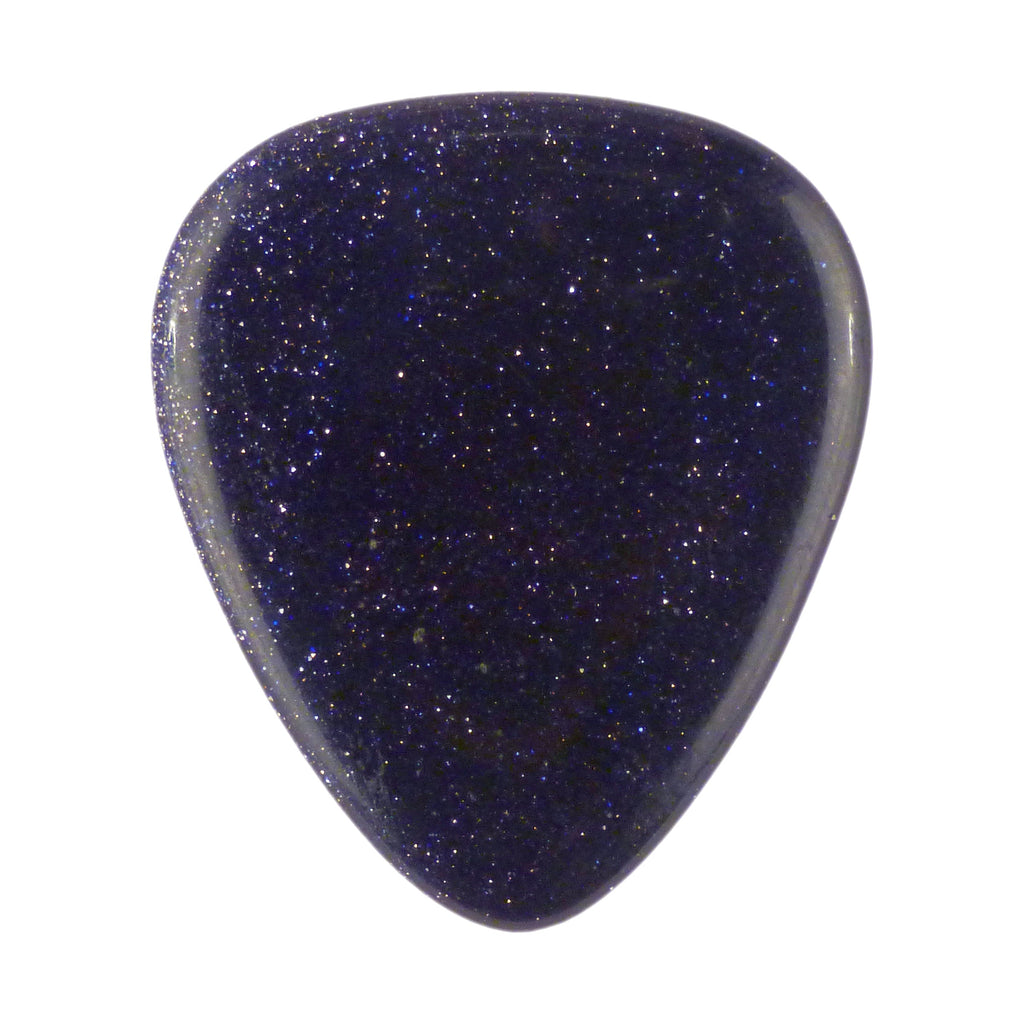 Blue Sandstone Stone Guitar Or Bass Pick - 3.0 mm Ultra Heavy Gauge - 351 Shape - Specialty Handmade Gemstone Exotic Plectrum Exotic Plectrums