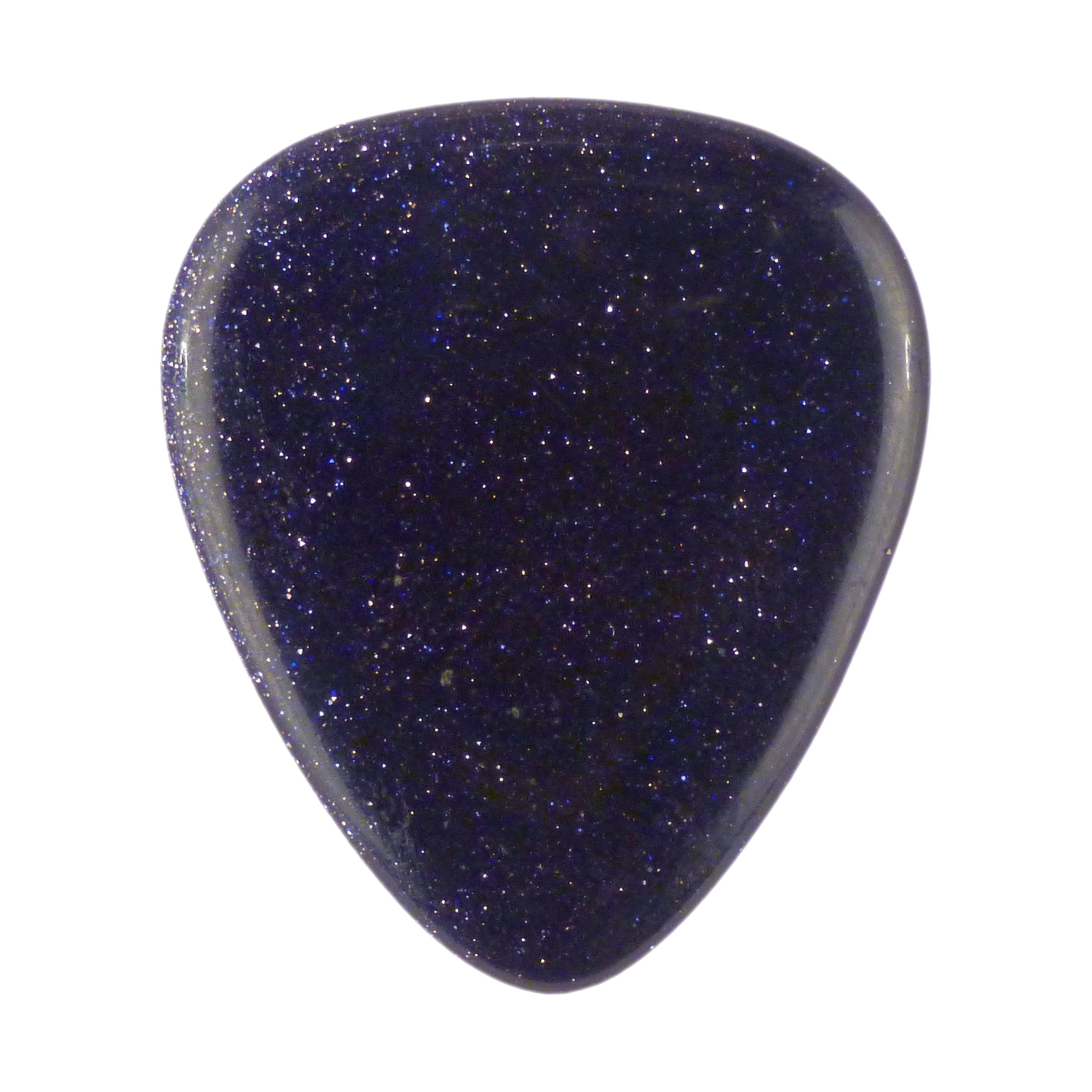 Blue Sandstone Stone Guitar Or Bass Pick - 3.0 mm Ultra Heavy Gauge - 351 Shape - Specialty Handmade Gemstone Exotic Plectrum Exotic Plectrums