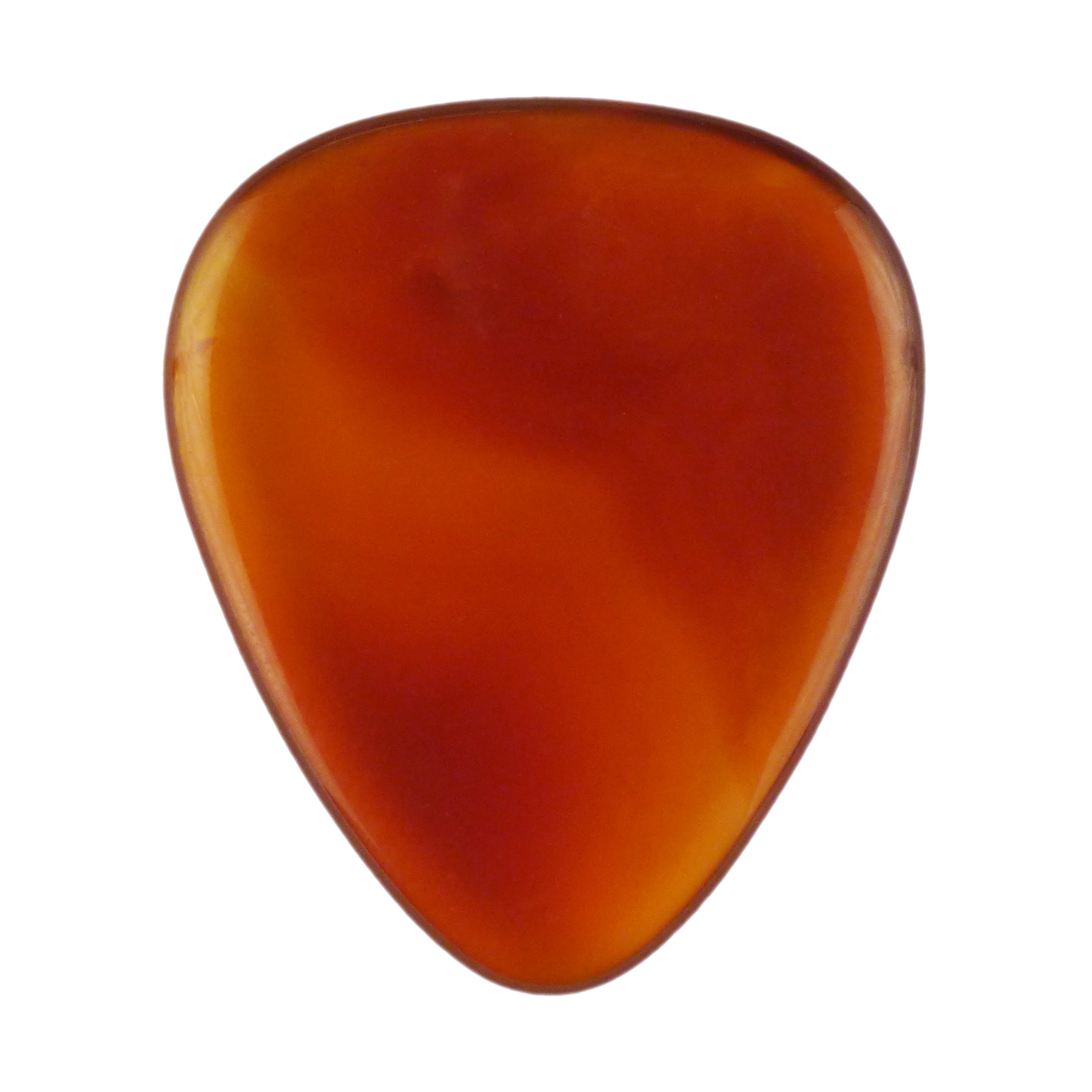 Carnelian Stone Guitar Or Bass Pick - 3.0 mm Ultra Heavy Gauge - 351 Shape - Specialty Handmade Gemstone Exotic Plectrum Exotic Plectrums