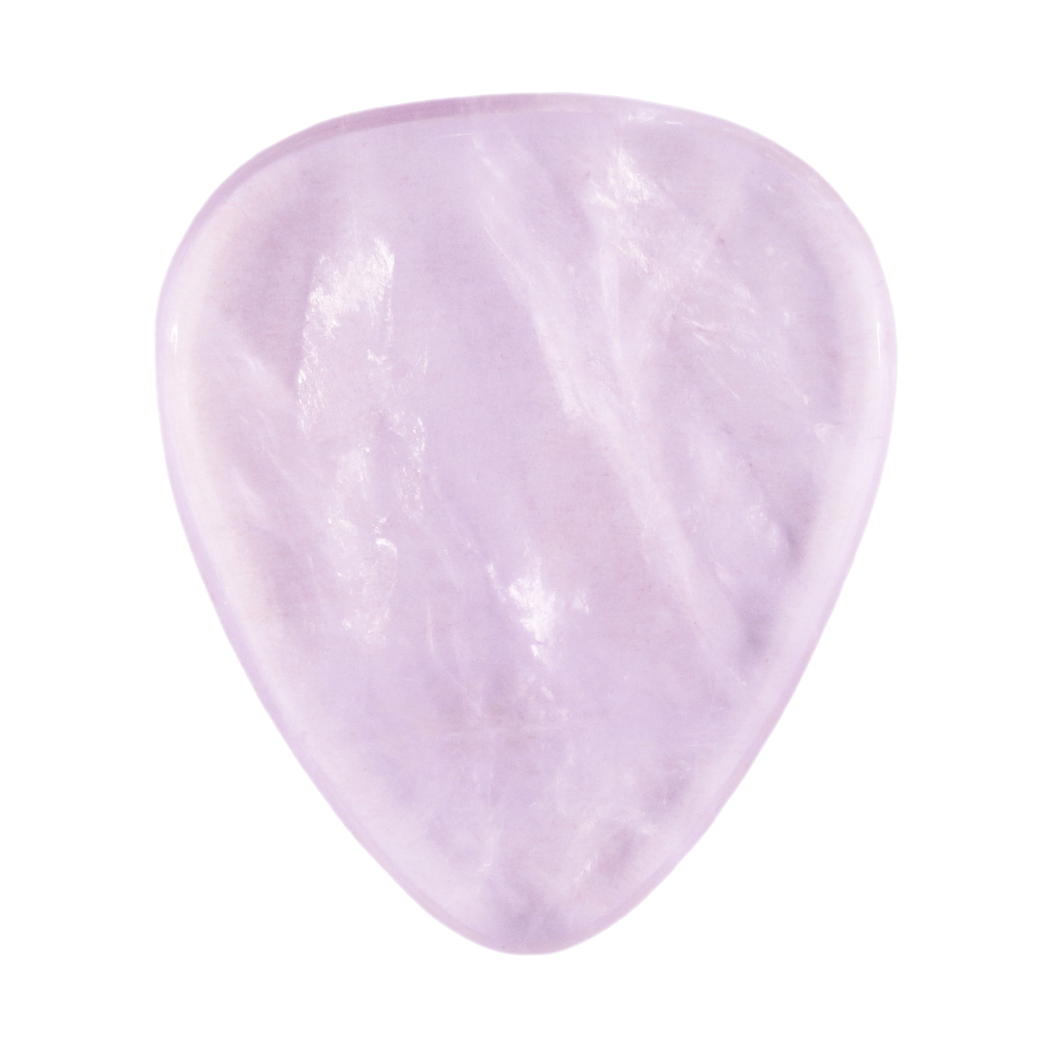 Light Amethyst Stone Guitar Or Bass Pick - 3.0 mm Ultra Heavy Gauge - 351 Shape - Specialty Handmade Gemstone Exotic Plectrum Exotic Plectrums